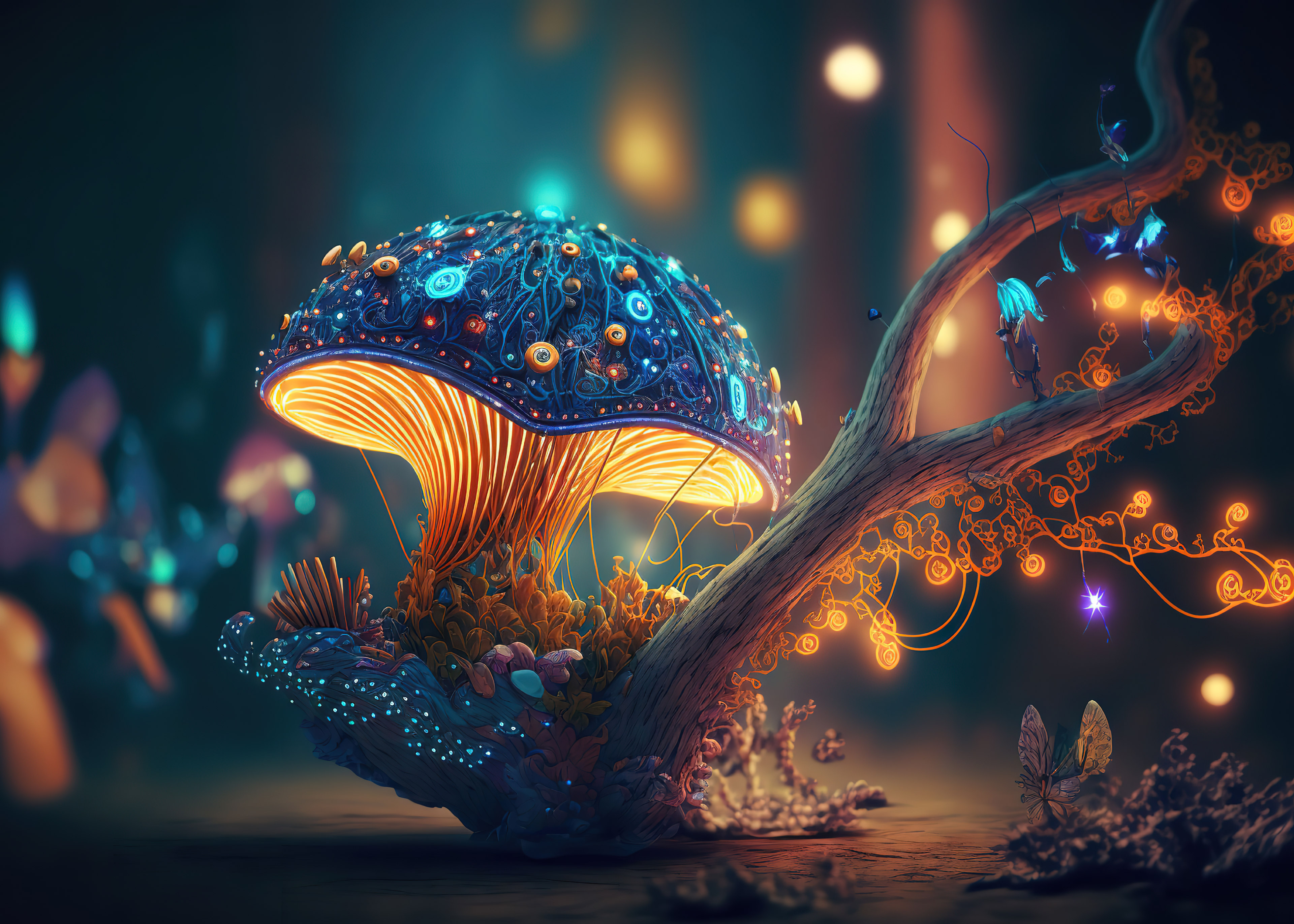 3840x2750 Mushroom Wallpaper and Background, Desktop