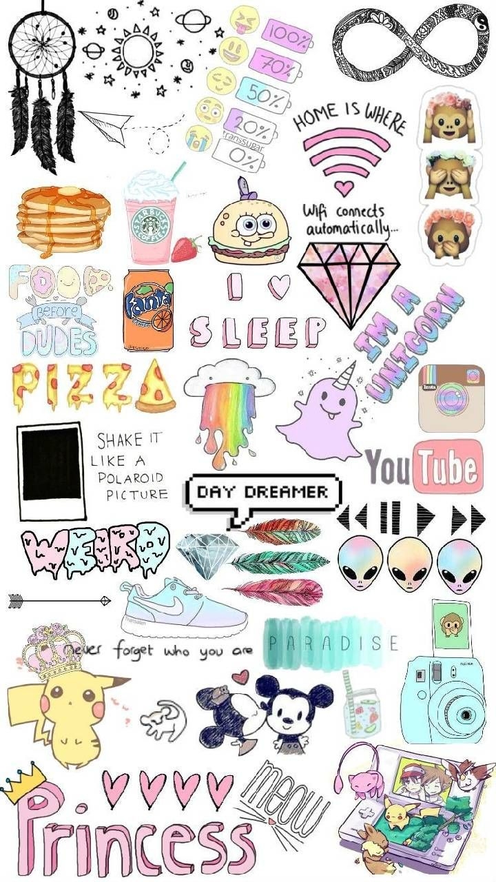 720x1280 Download Tumblr stickers Wallpaper by laurachristine42 now. Browse millions of popul. Wallpaper iphone cute, Tumblr stickers, Print stickers, Phone