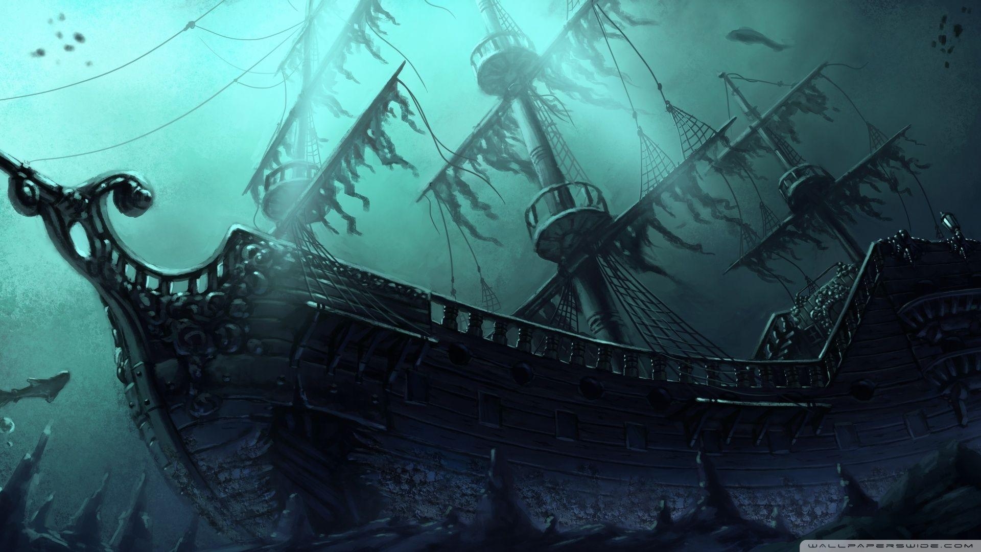 1920x1080 Pirate Ship Background, Desktop