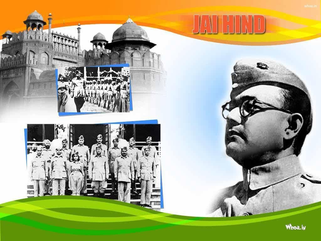 1030x770 Subhash Chandra Bose Wallpaper With Red Fort, Desktop