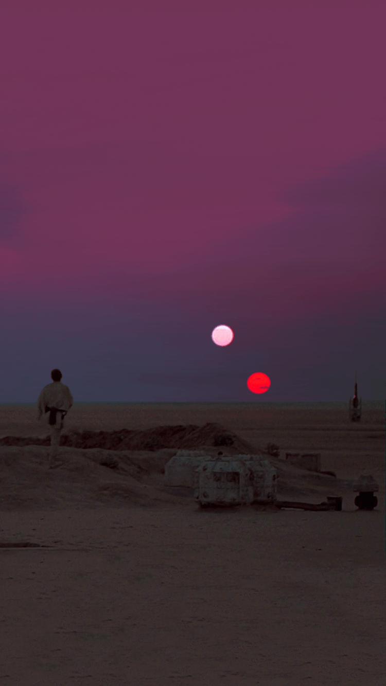 750x1340 Star Wars Binary Sunset iPhone 6 Wallpaper (). Star Wars, Phone