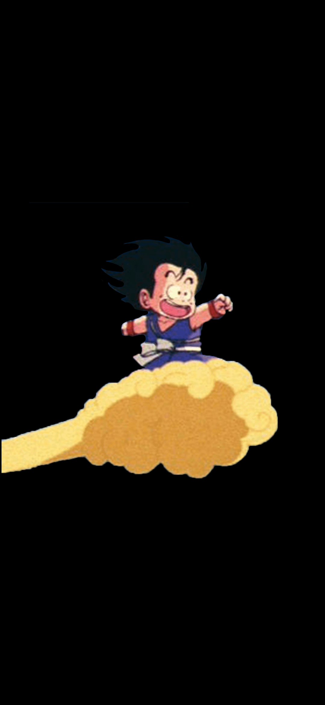 1080x2340 Kid Goku on a Nimbus (Colored) [], Phone