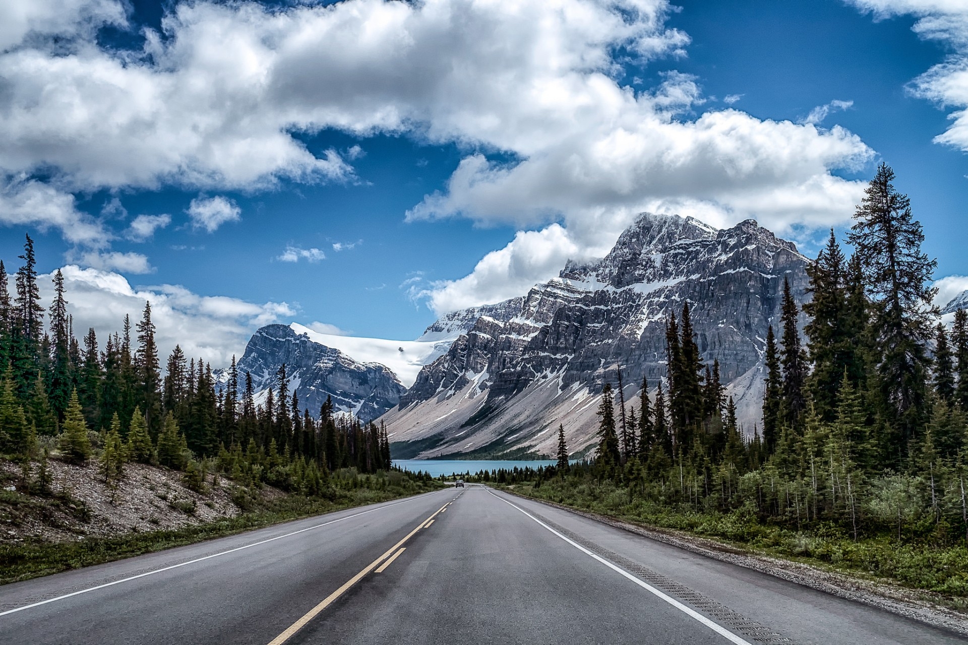 1920x1280 Mountain And Trees And Road, Desktop