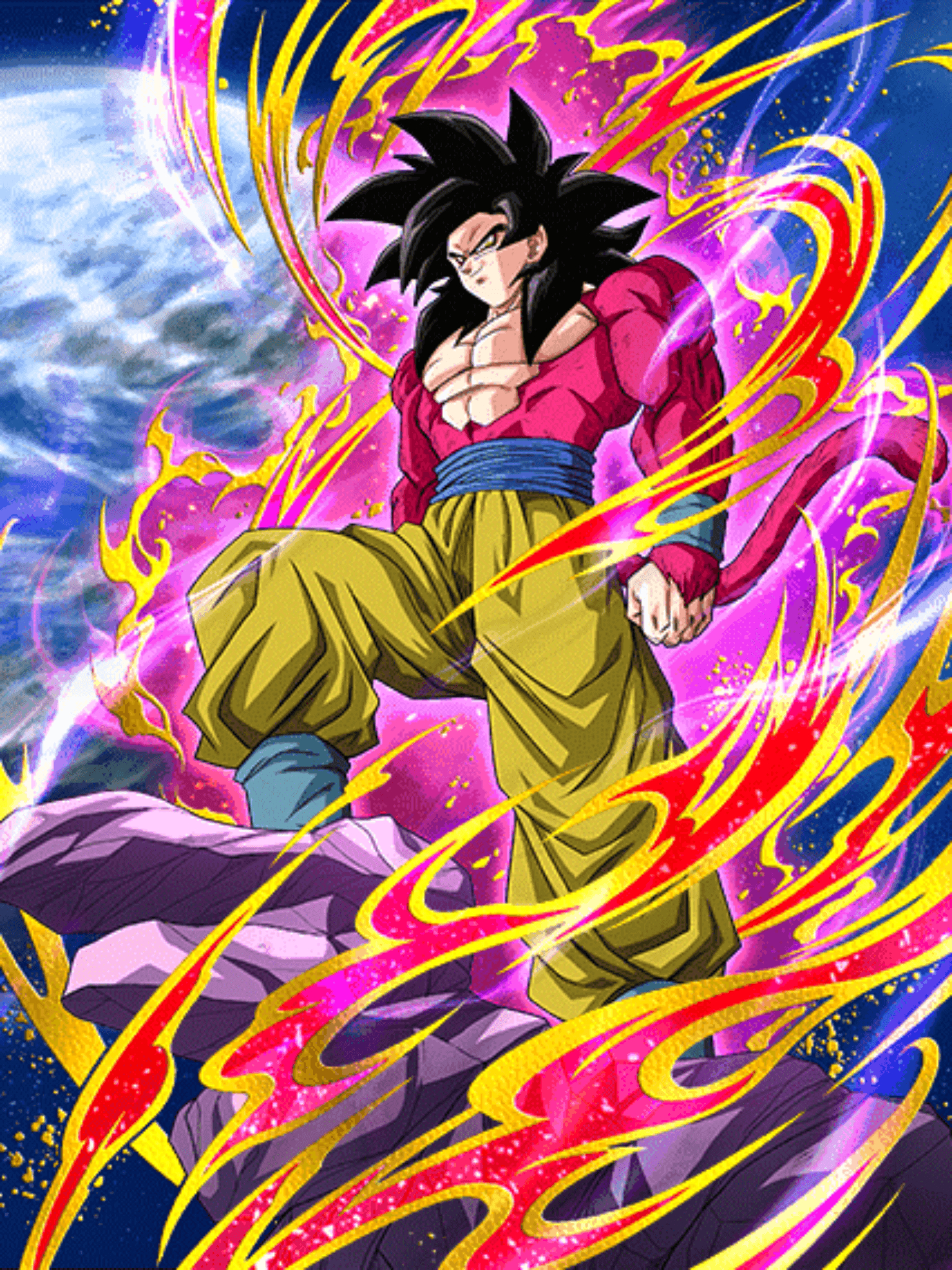 1540x2050 Scarlet Hero SSJ4 Goku Dragon Ball Z: Dokkan Battle. Dragon Ball Z, Phone