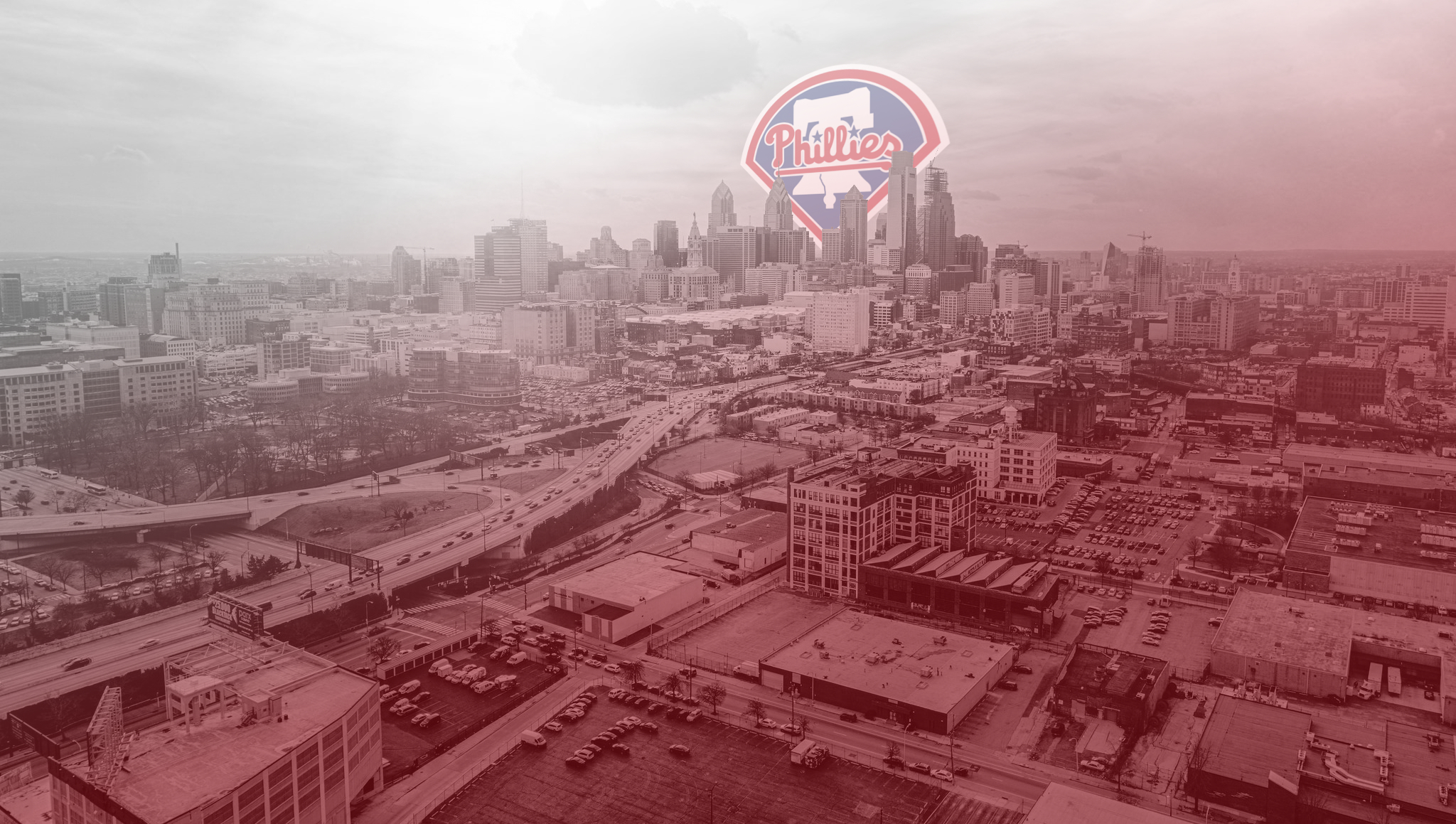 2050x1160 Phillies background I made with Philadelphia skyline, Desktop