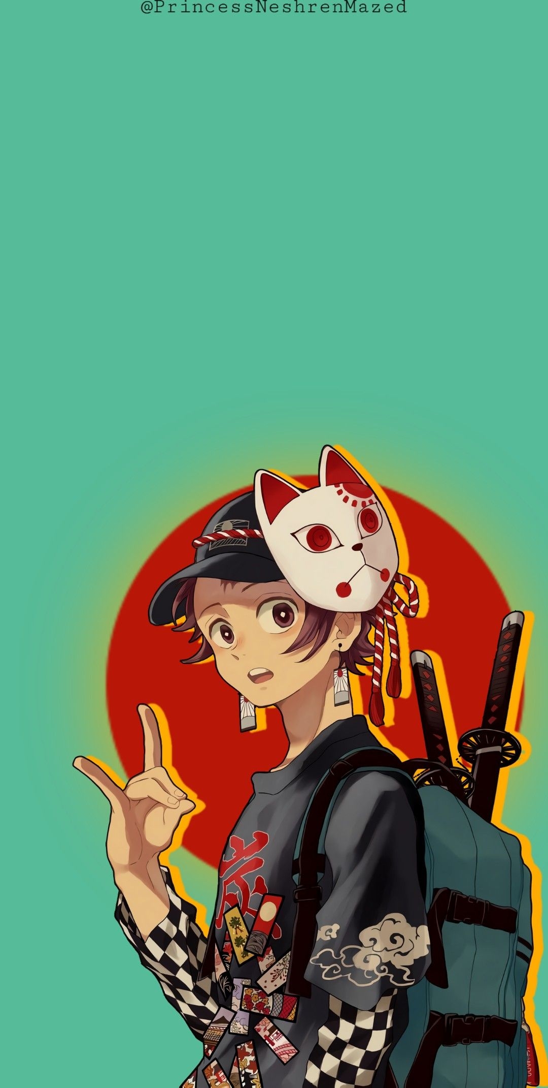 1080x2150 Demon slayer tanjiro. Cool anime wallpaper, Cute anime wallpaper, Anime wallpaper phone, Phone