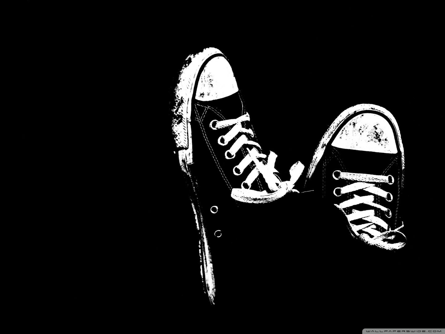 1440x1080 Sneakers Black And White Ultra HD Desktop Background Wallpaper, Desktop