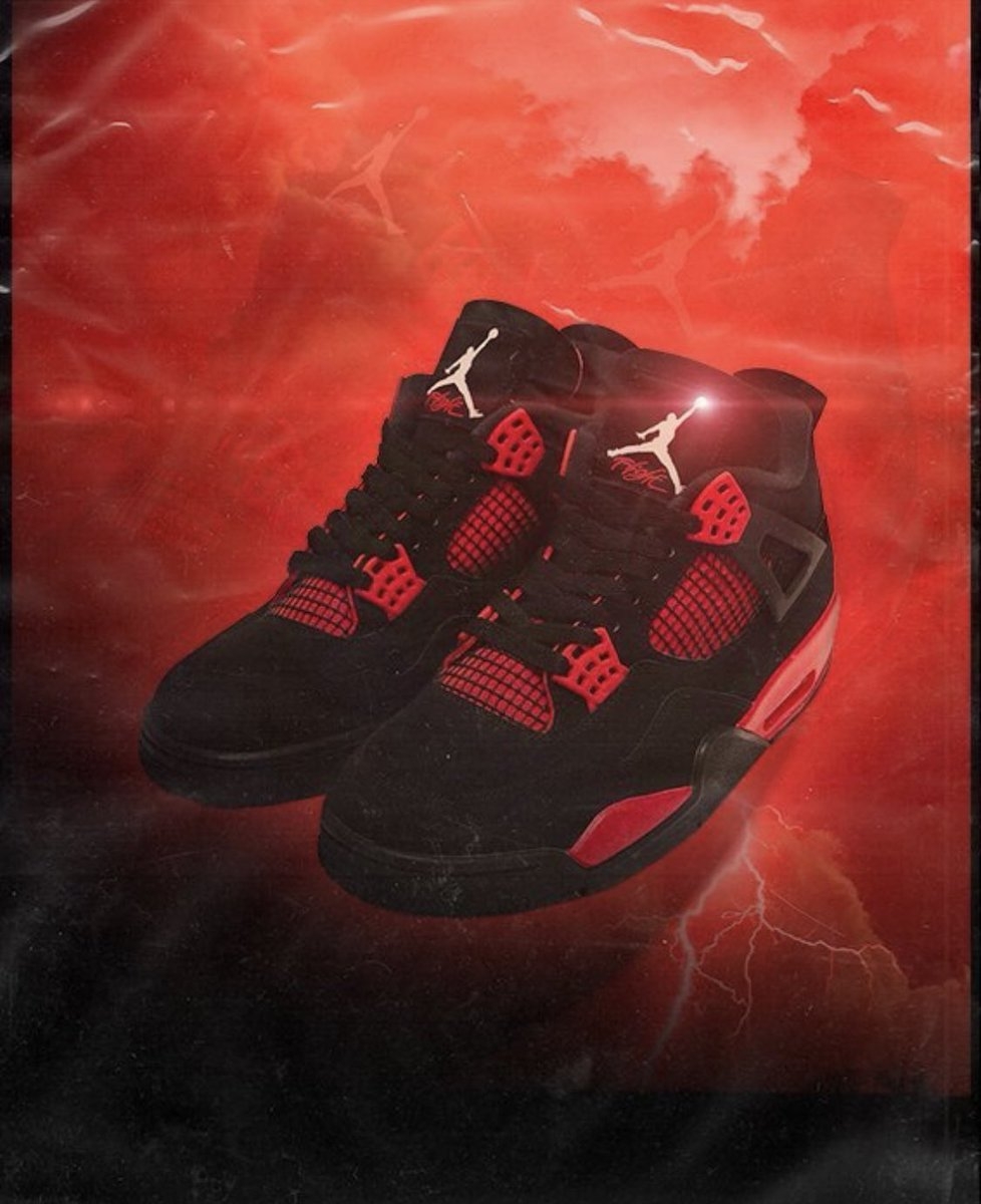 980x1200 Sneaker Huddle REMINDER ⚡️ Air Jordan 4 'Red Thunder' MEN GS PS TD #AD, Phone