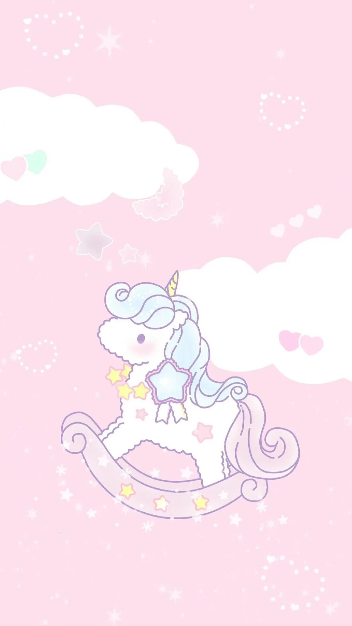 1200x2140 Cartoon Unicorn Wallpaper, Phone