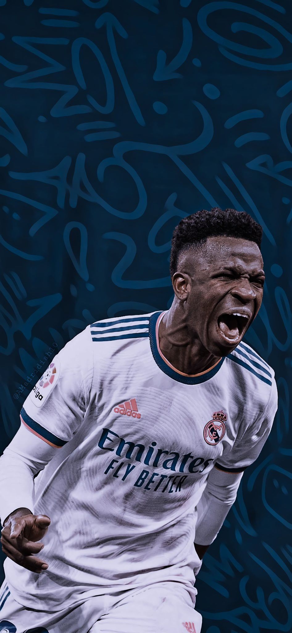 950x2050 Vinicius Jr wallpaper. Madrid wallpaper, Madrid, Real madrid, Phone