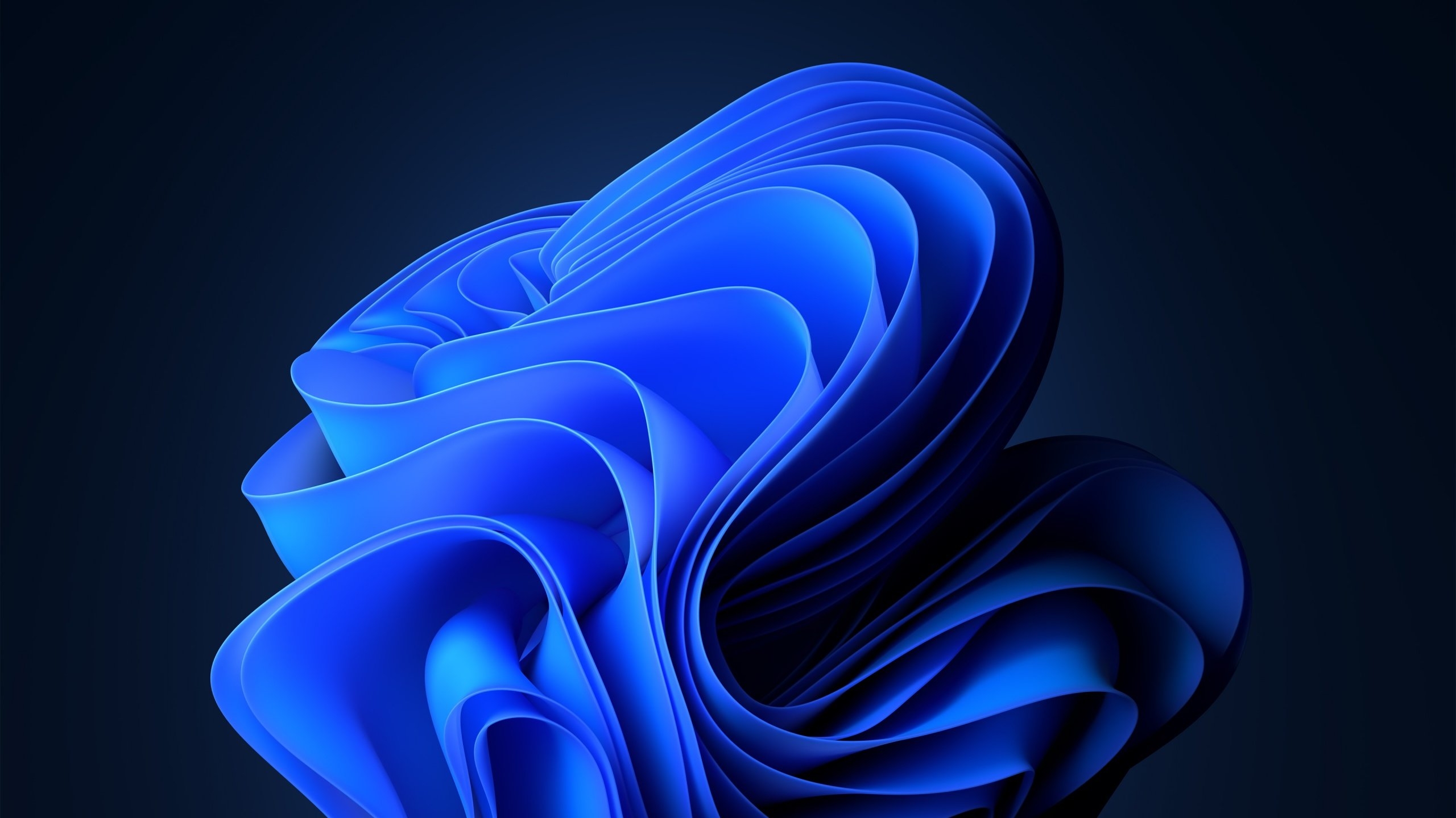 2560x1440 Blue Abstract Dark Mode 4K Wallpaper, Desktop