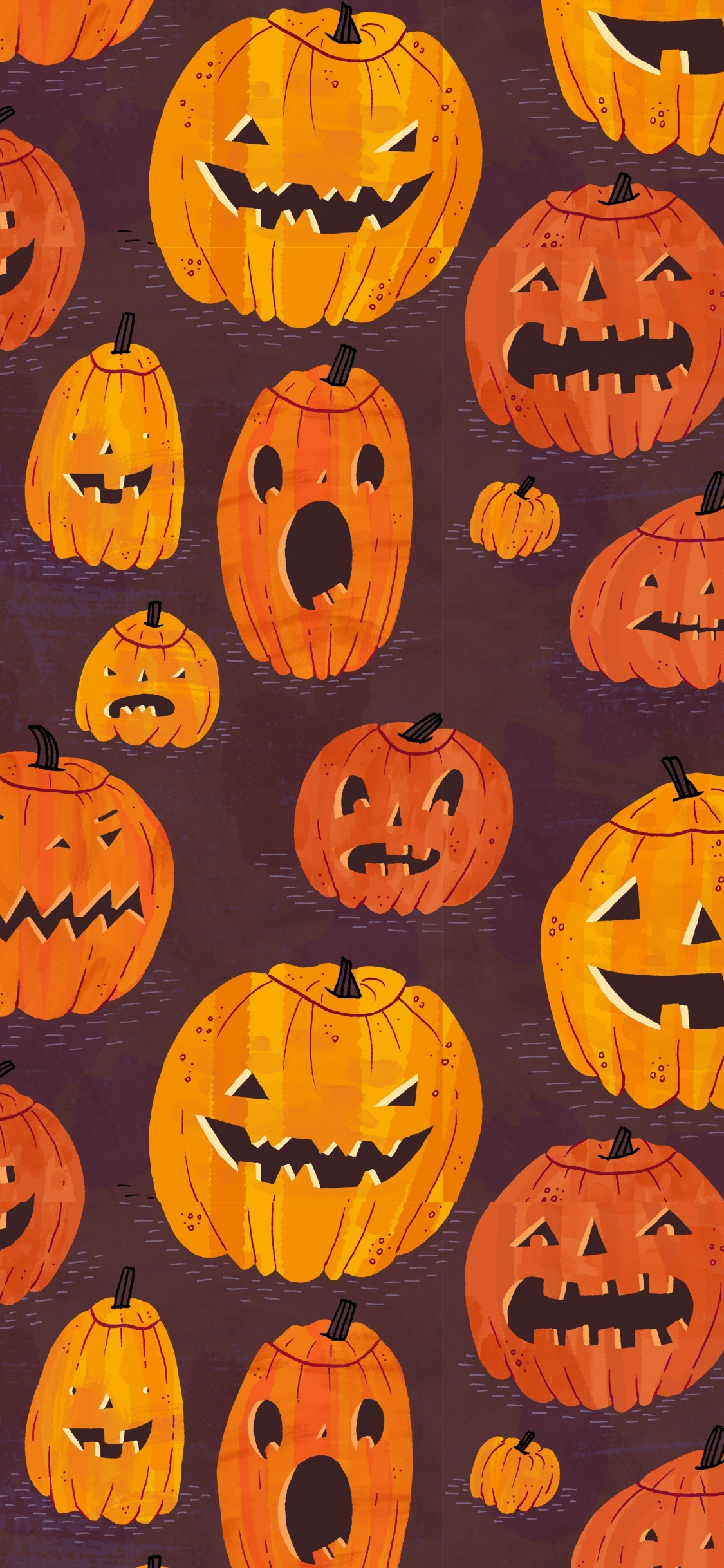 1130x2440 Pumpkin Pattern Wallpaper Free Pumpkin Pattern Background, Phone