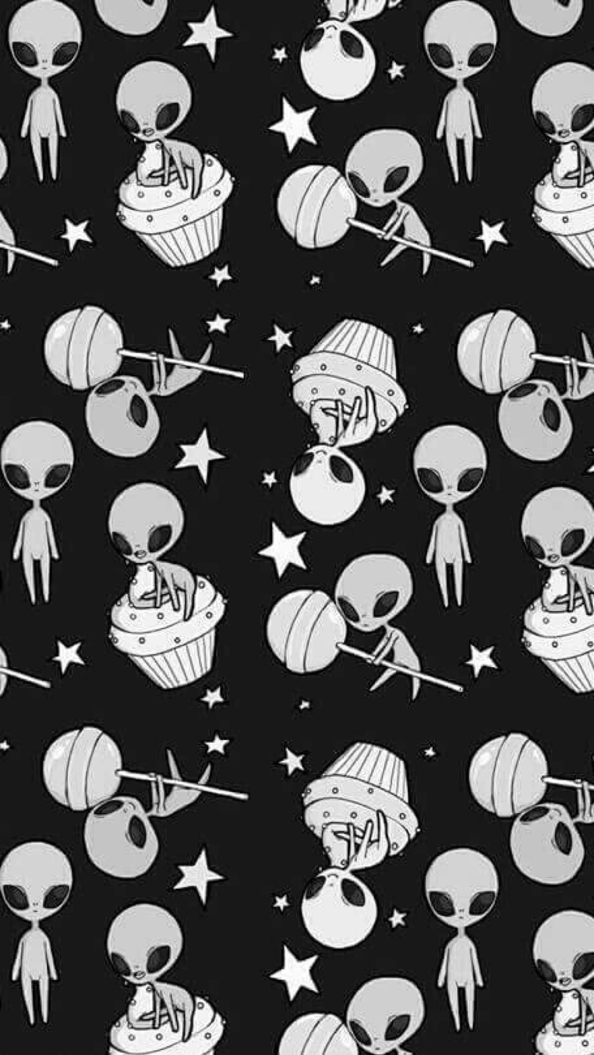 1200x2140 Alien Emoji Wallpaper, Phone