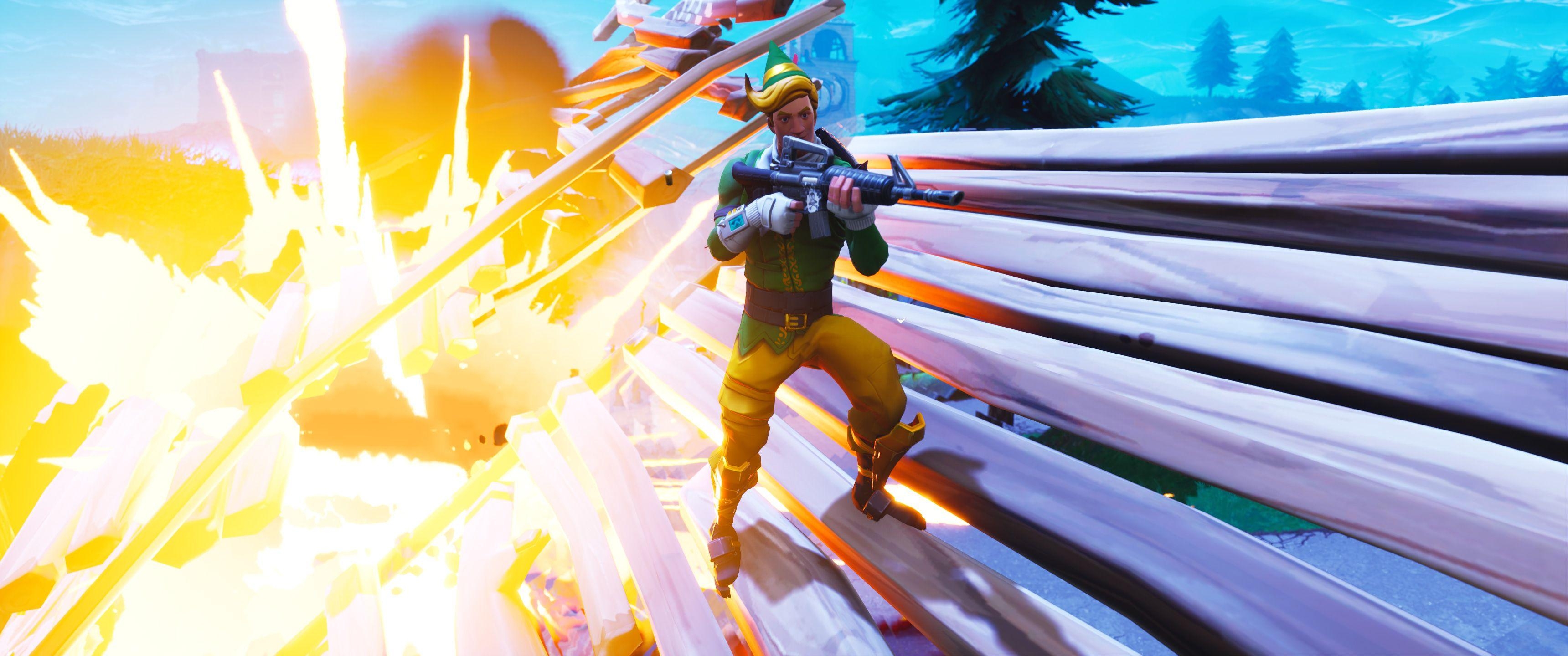 3440x1440 Fortnite Battle Royale, HD Games, 4k Wallpaper, Image, Background, Dual Screen