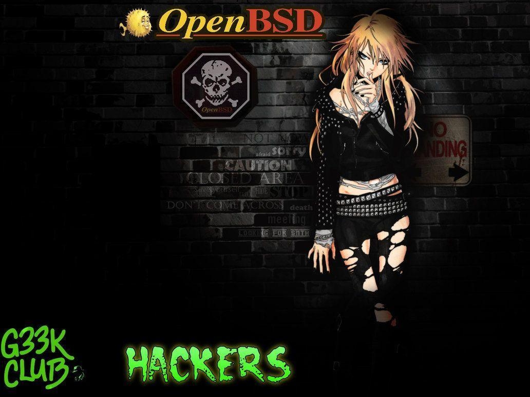 1040x780 G33K Club H4Ck3R OpenBSD wallpaper, Desktop