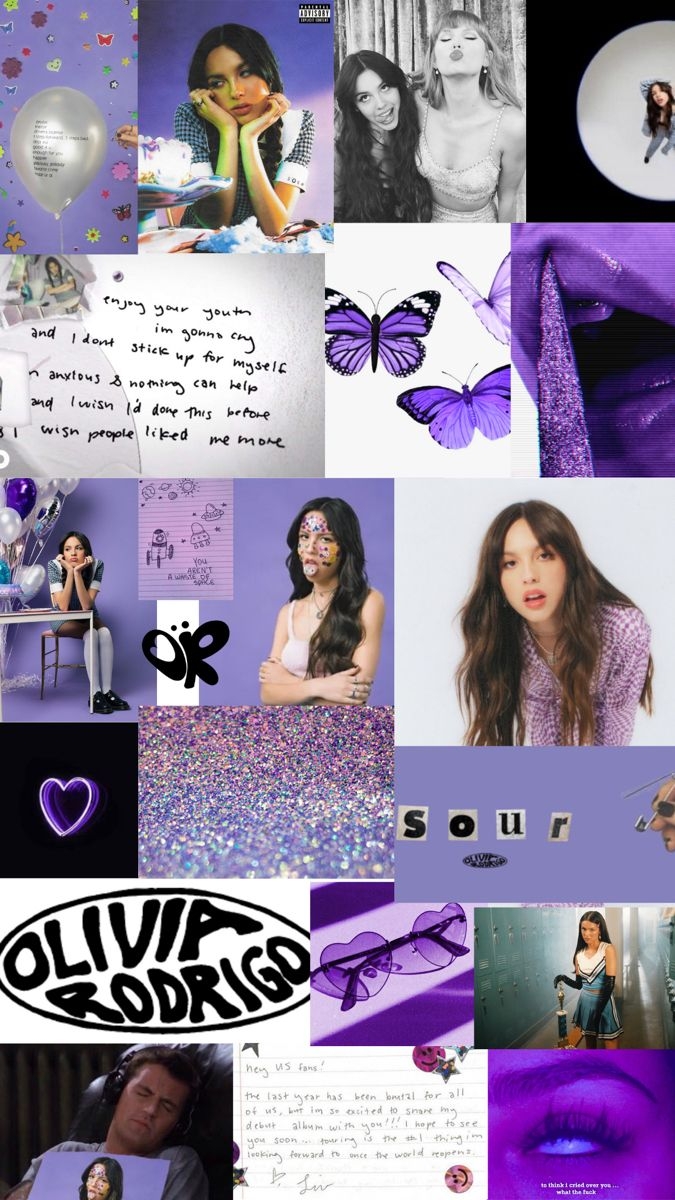 680x1200 Olivia Rodrigo Sour IPhone IPad Wallpaper. Purple Aesthetic, Olivia, Music Collage, Phone