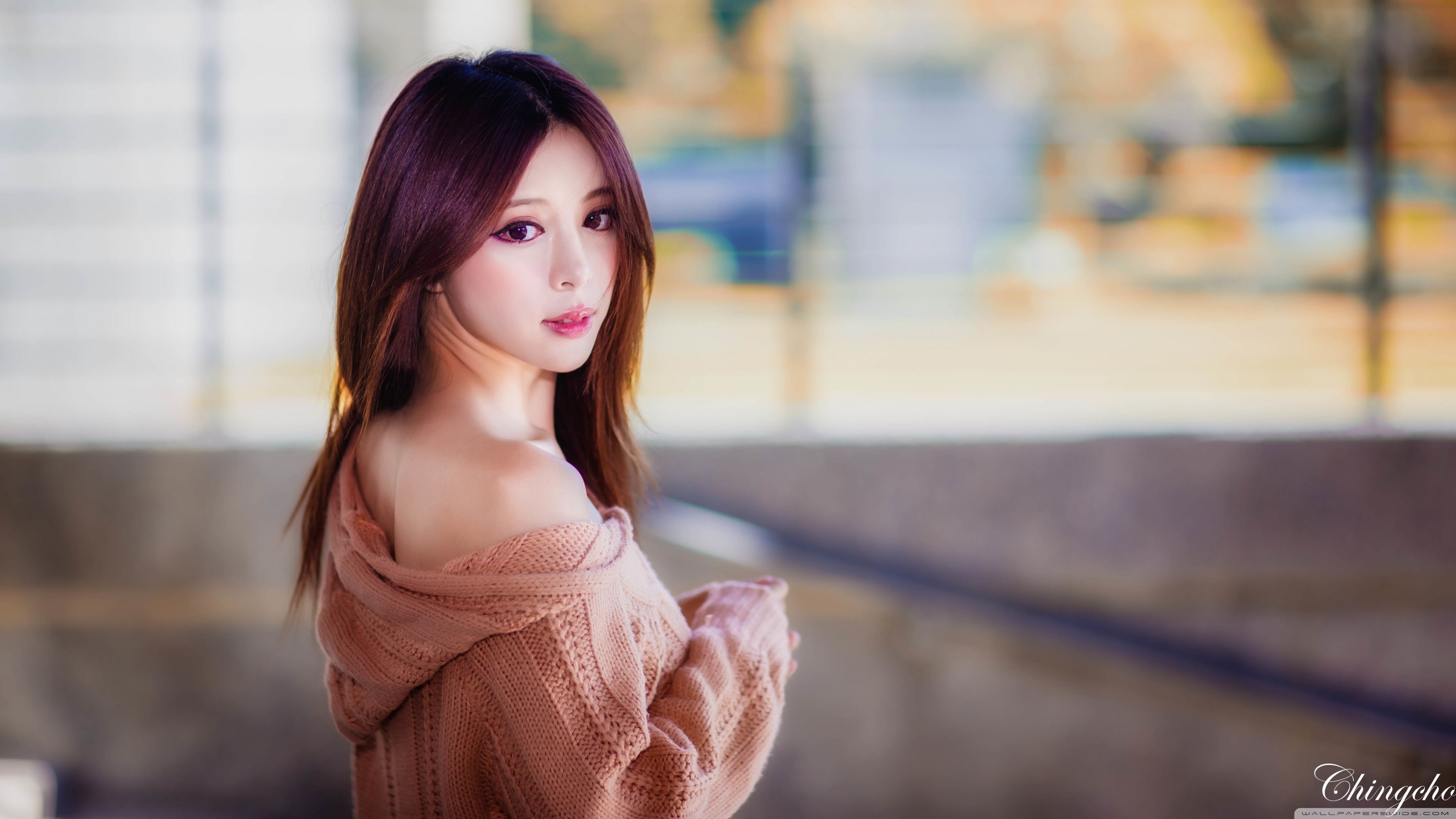 3560x2000 Korean Girl Wallpaper 4k, Desktop