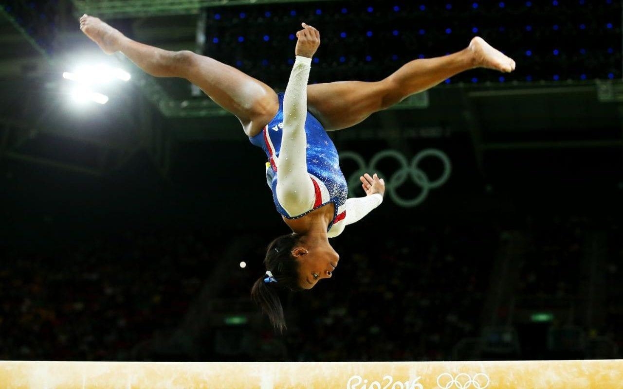 1280x800 Peerless Simone Biles Flies To Olympic All Around Gymnastics Gold, Desktop