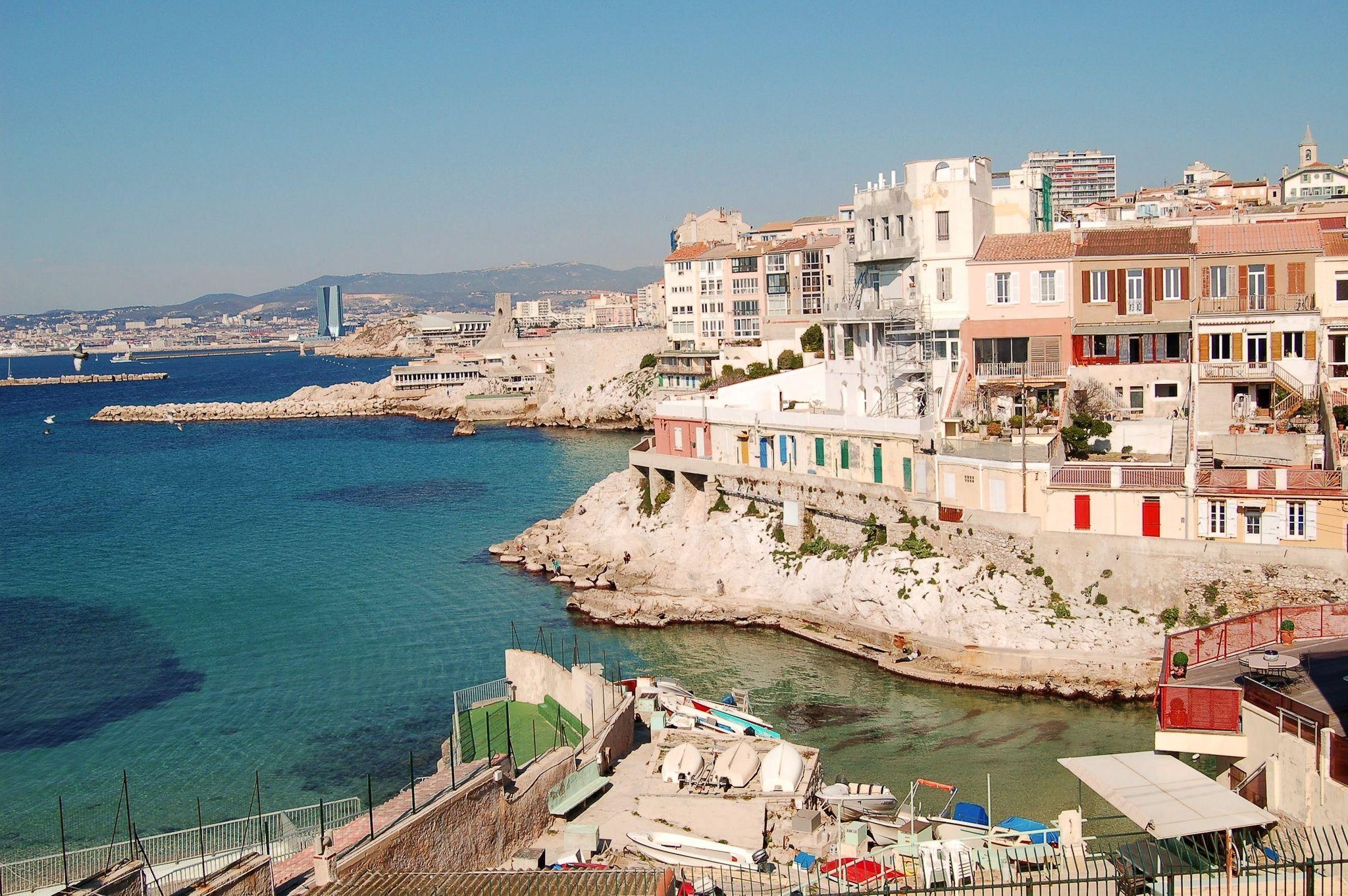 2050x1370 Photo Marseille France Coast Cities Houses, Desktop