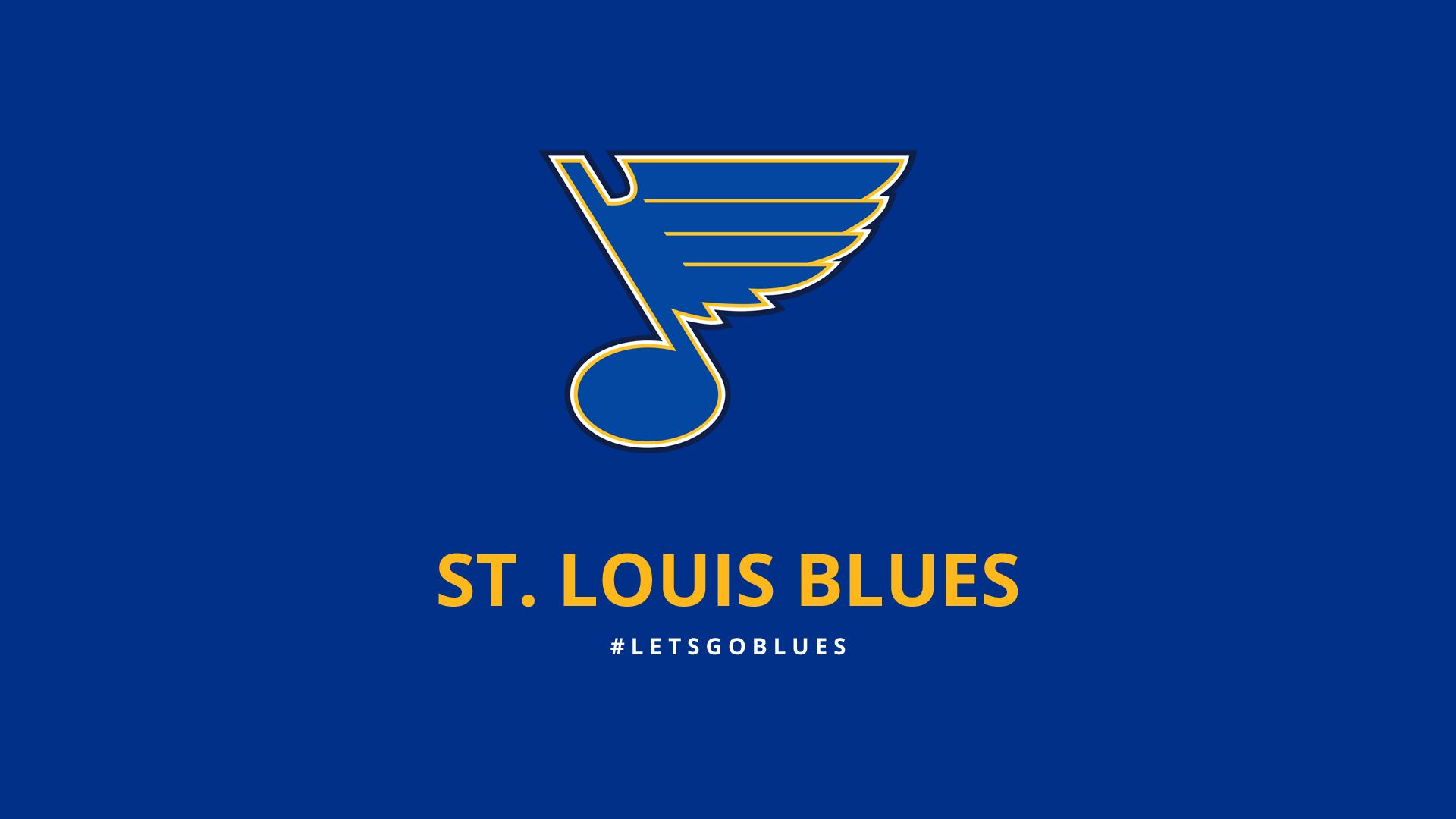 1920x1080 Minimalist St Louis Blues wallpaper, Desktop