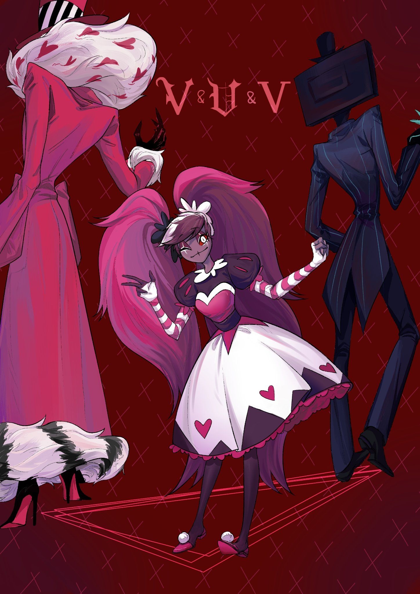 1450x2050 Velvet (Hazbin Hotel) - Hazbin Hotel - VivzieVerse - сообщество фанатов / картинки, комиксы, интересные тематические статьи, Phone