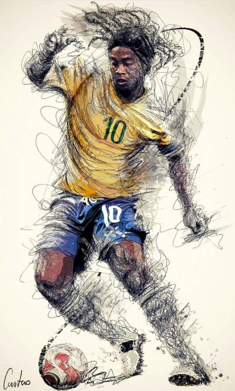 770x1280 Download Ronaldinho GauchoR10 wallpaper by josejimenezO1012 now. Browse millions of popu. Ronaldinho wallpaper, Soccer picture, Soccer art, Phone