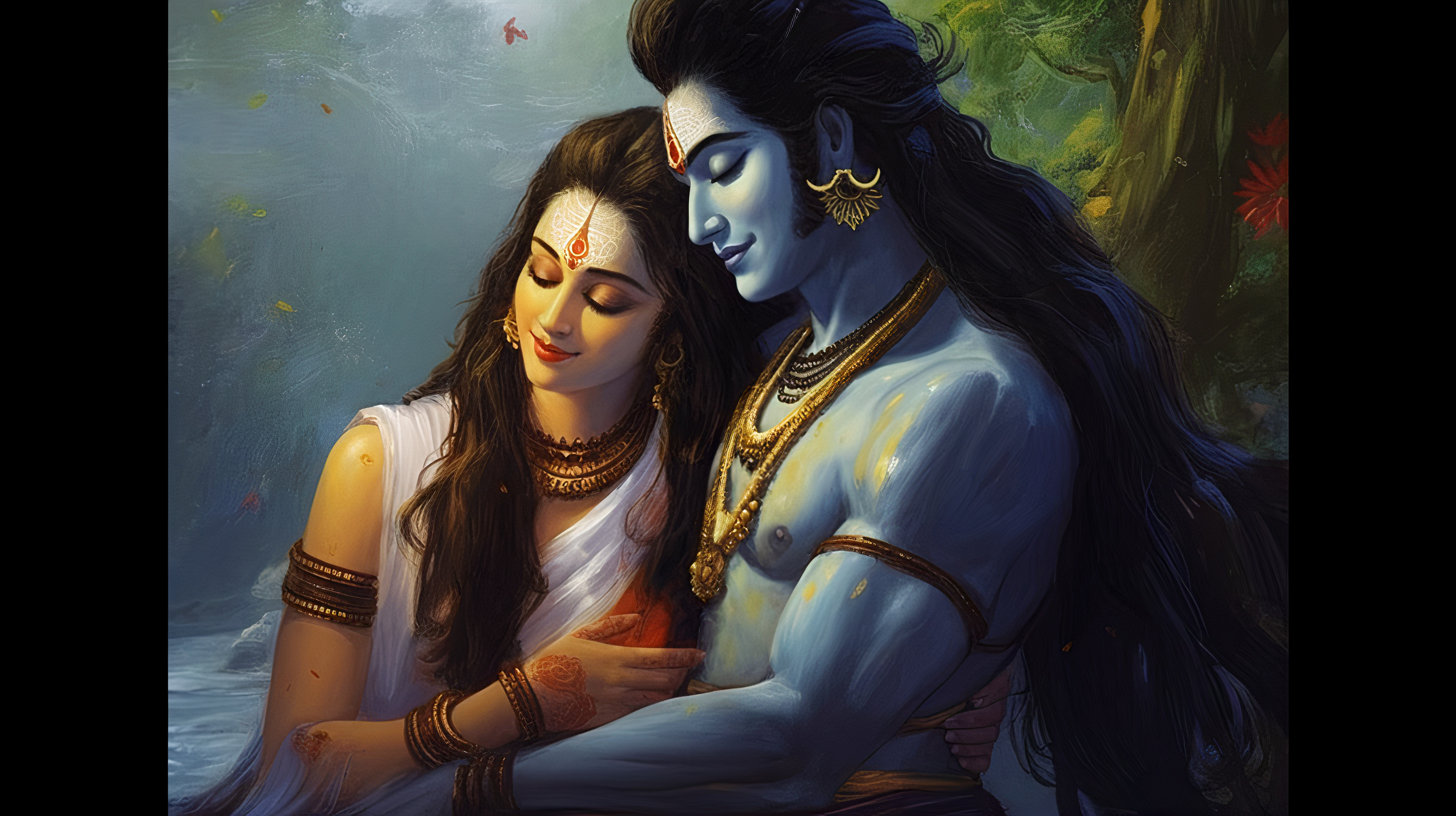 2920x1640 Lord Shiva and Maa Parvati HD Wallpaper, Desktop