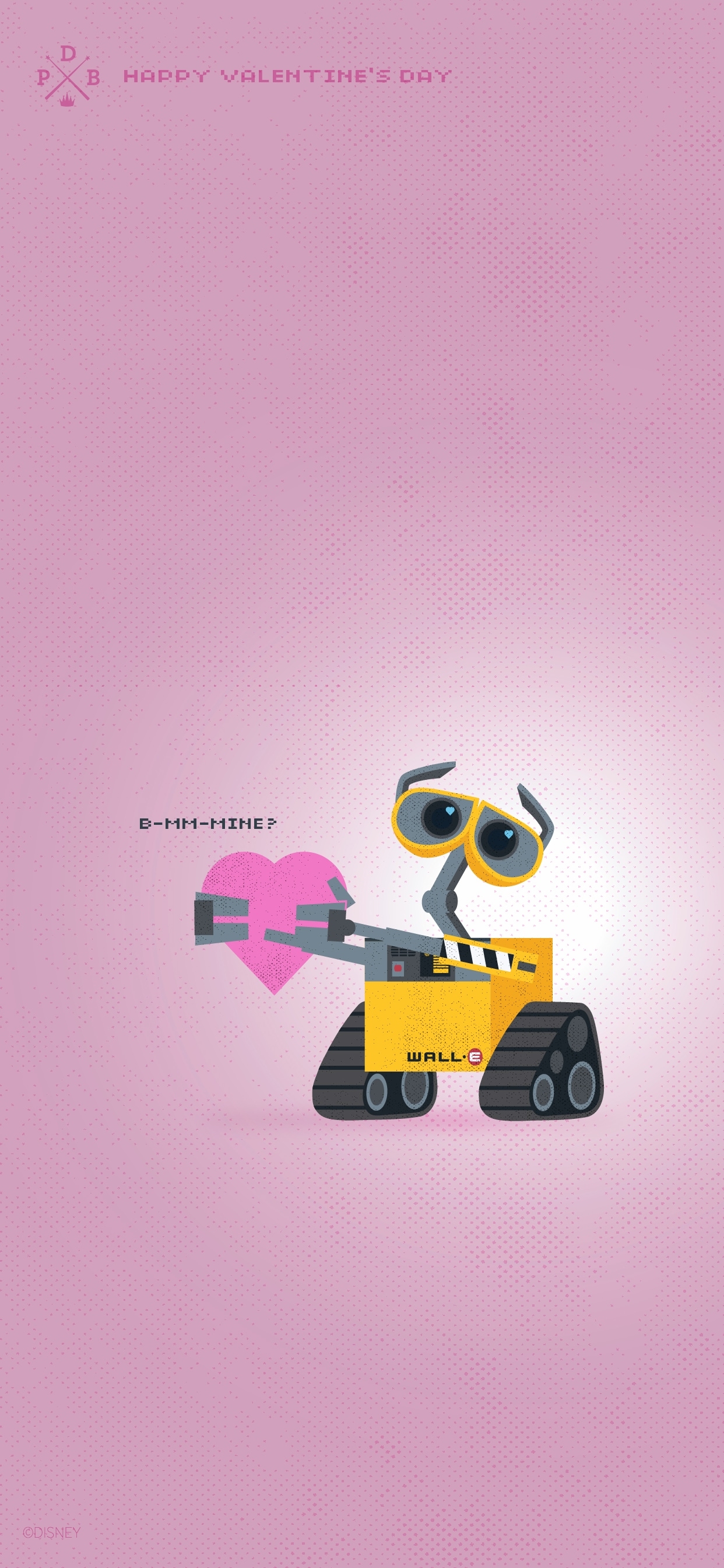 1250x2690 Celebrate Valentine's Day With Wall•E Wallpaper, Phone