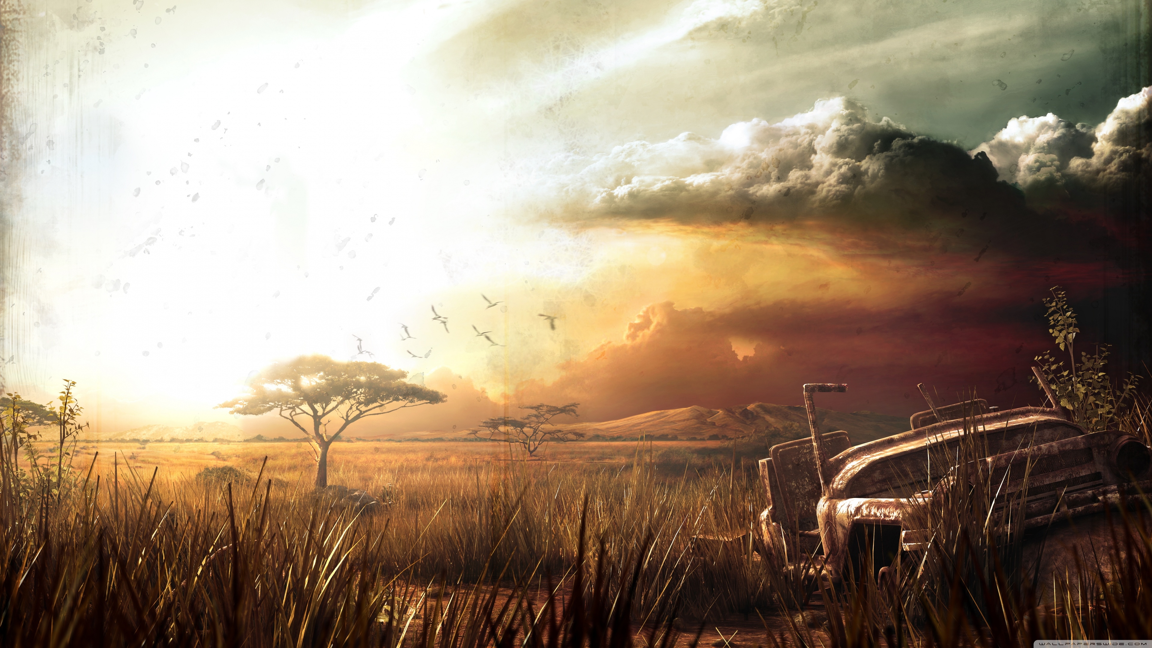 3840x2160 Far Cry 2 Landscape Ultra HD Desktop Background Wallpaper for 4K UHD TV, Multi Display, Dual Monitor, Tablet, Desktop