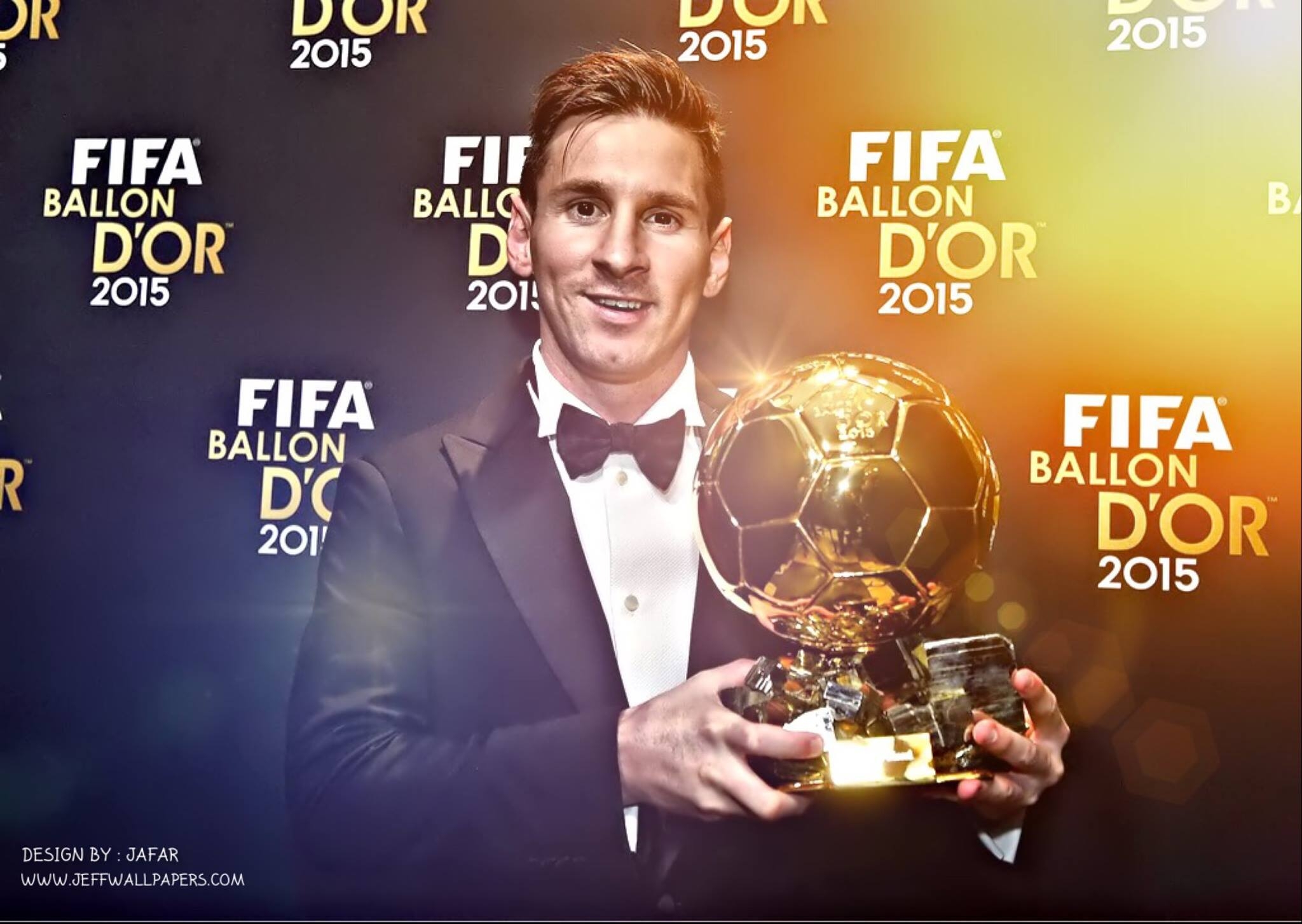 2050x1460 Lionel Messi FIFA Ballon d'Or 2015 winner Wallpaper free desktop, Desktop