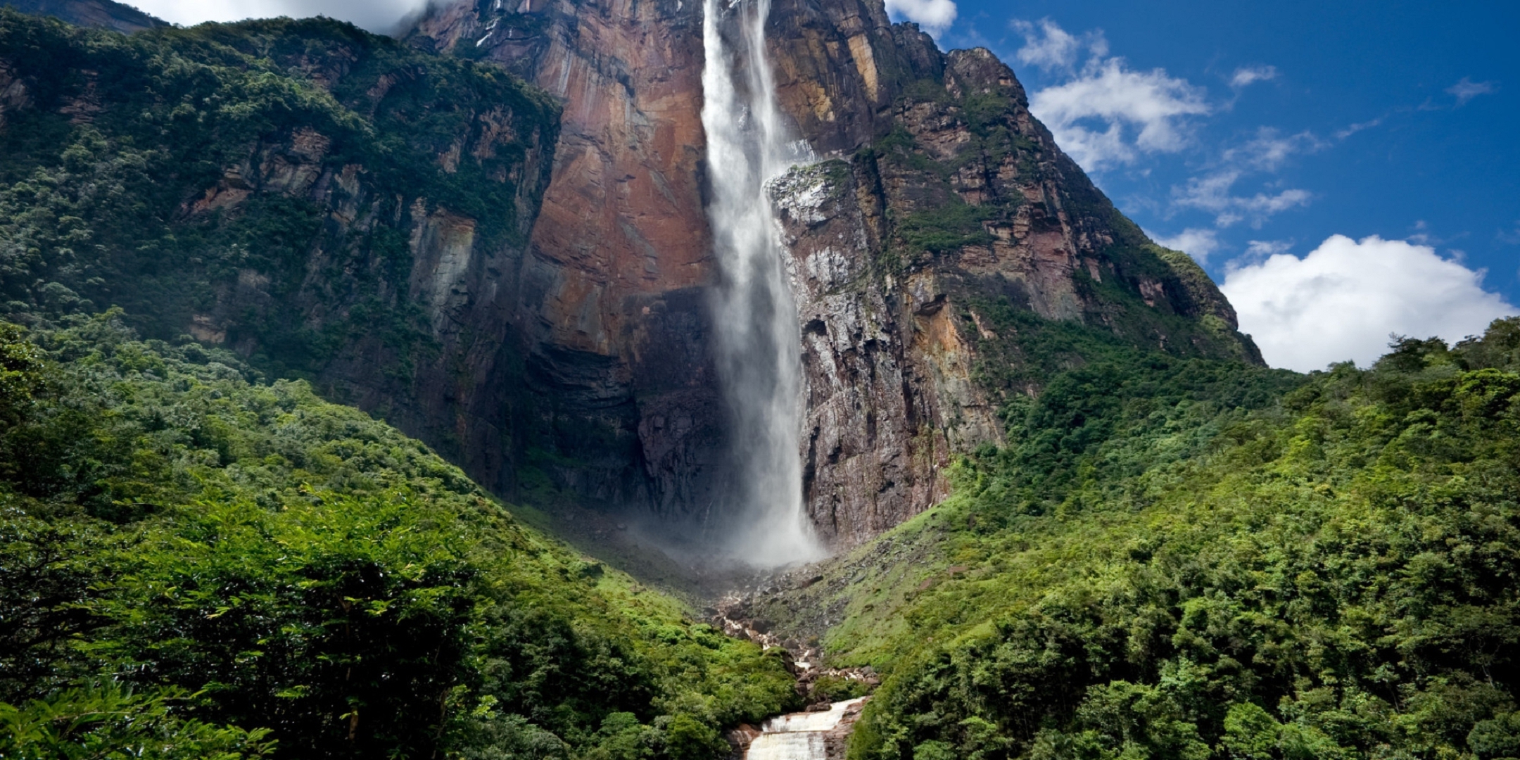 2160x1080 Angel Falls Wallpaper Image Photo Picture Background, Dual Screen