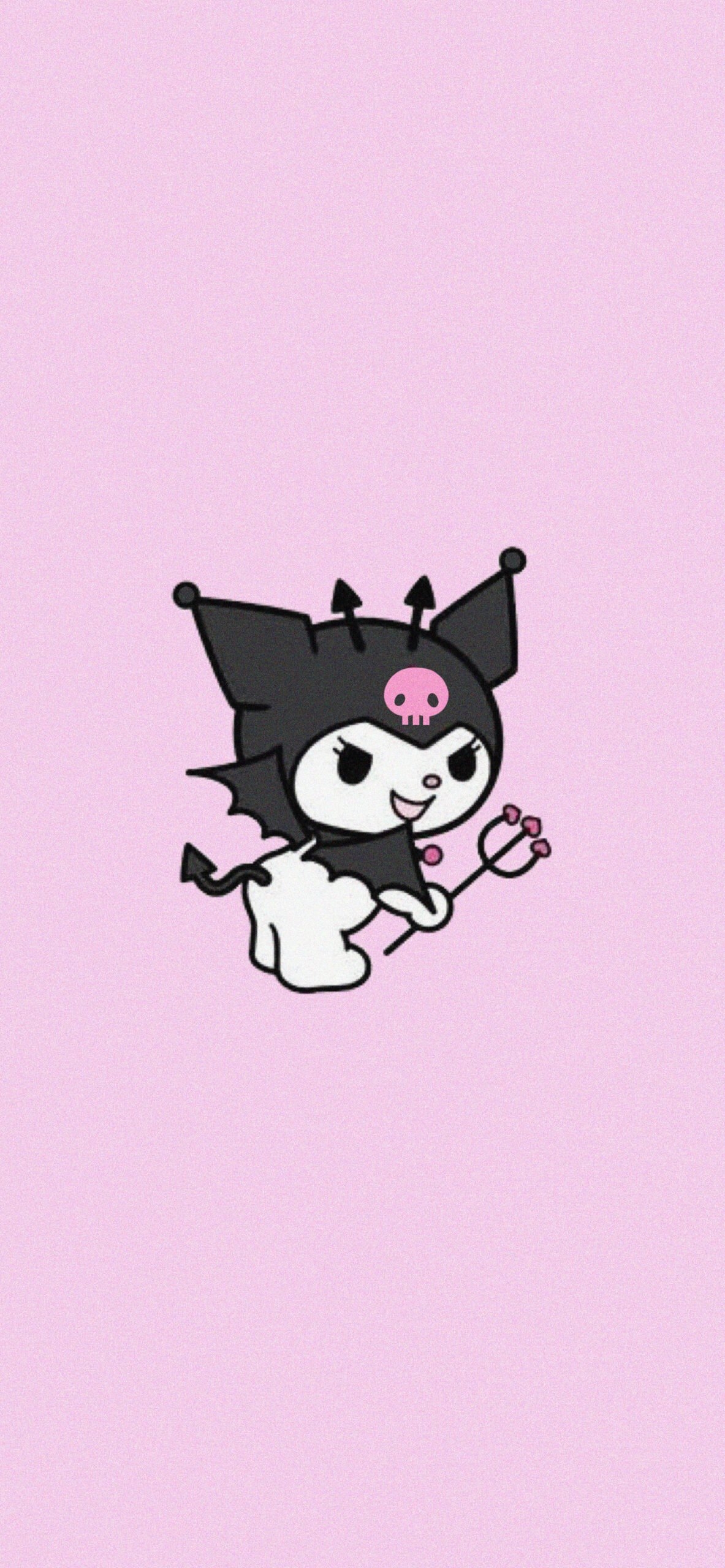 1190x2560 Kuromi Pink Wallpaper, Phone