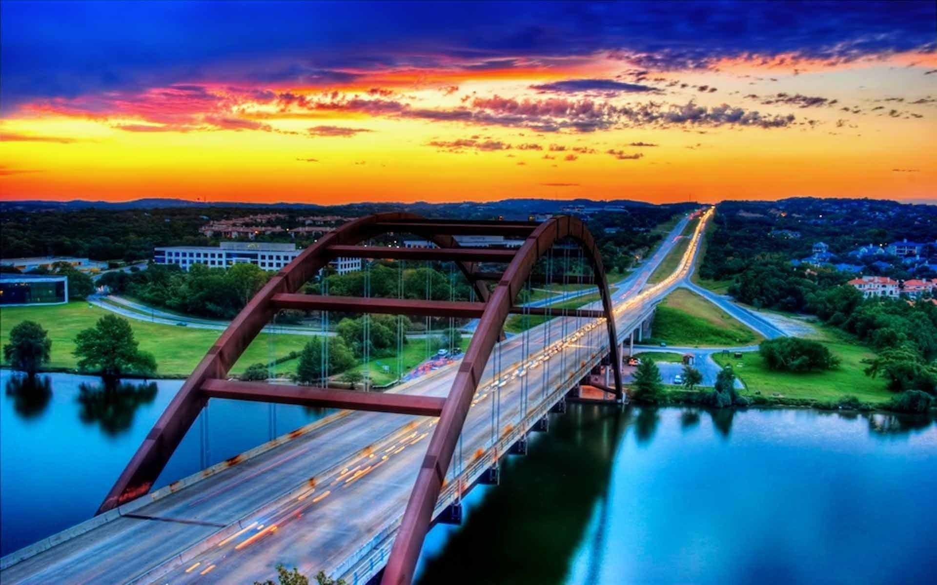 1920x1200 austin bridges cityscapes best widescreen background awesome #aoWa, Desktop