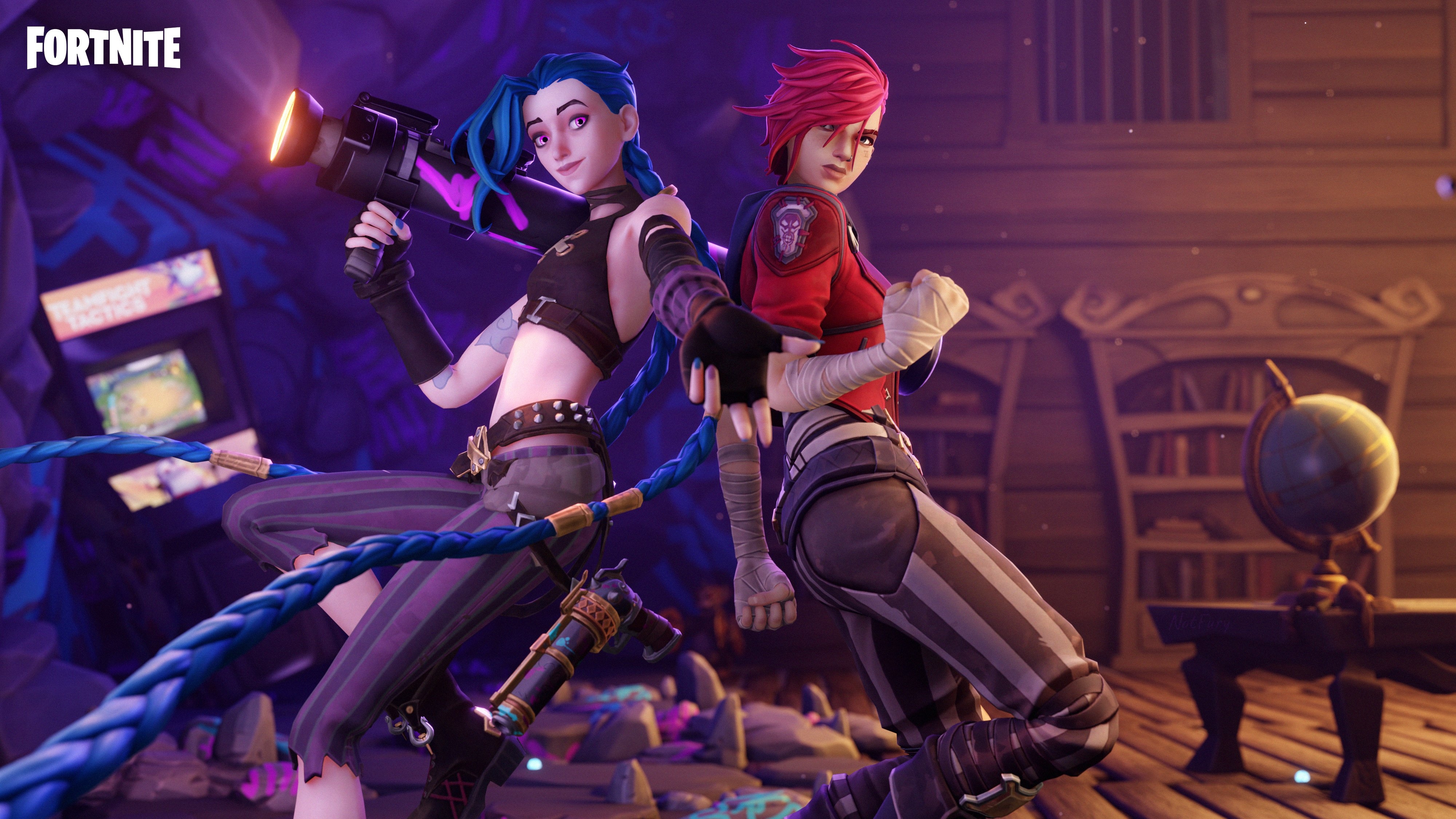 4000x2250 Arcane Vi Fortnite wallpaper, Desktop