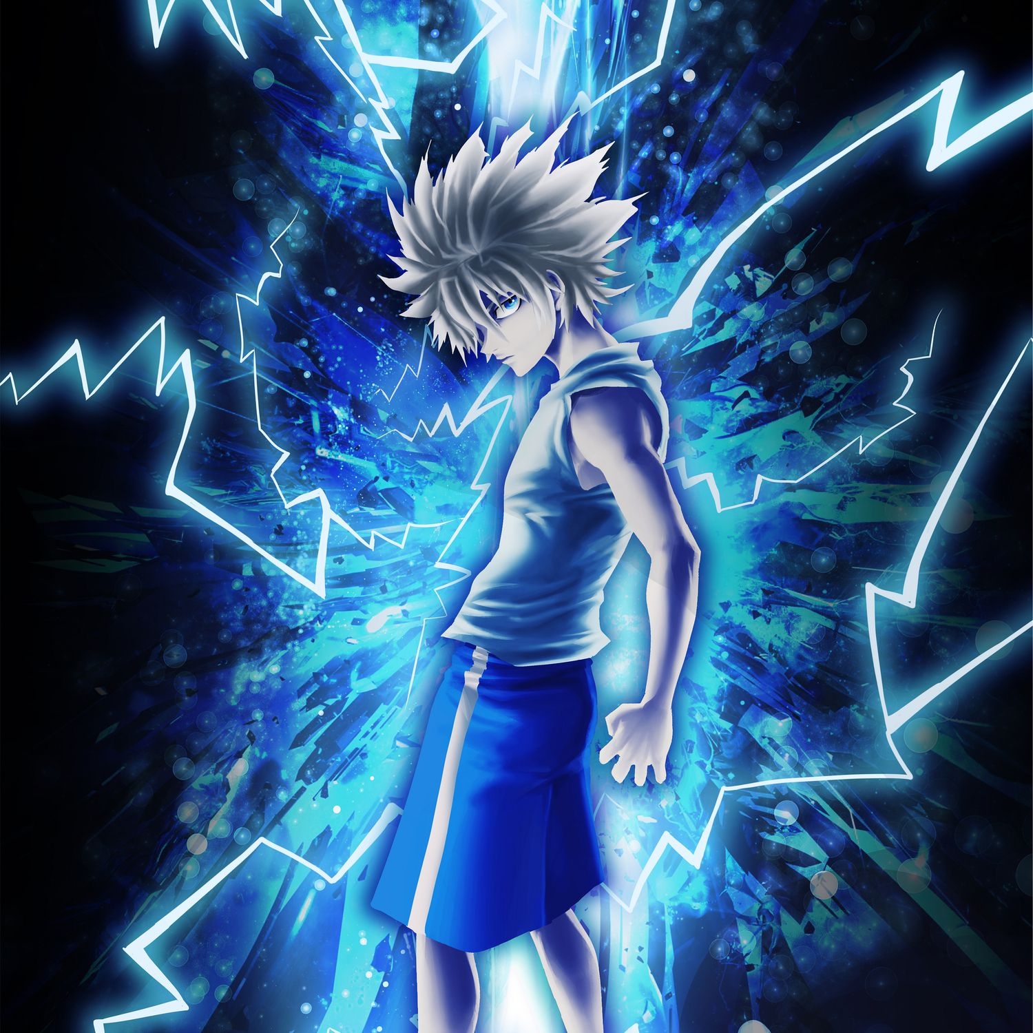 1500x1500 Killua Godspeed Wallpaper, Phone