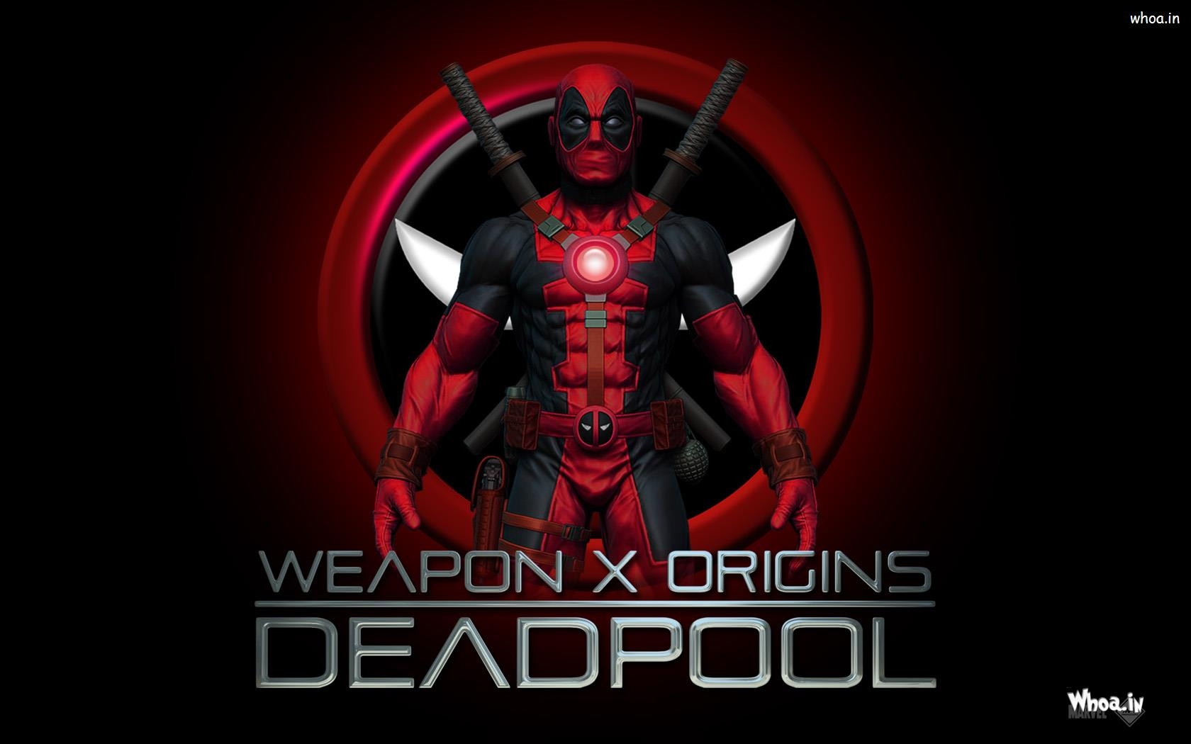 1680x1050 Weapon X Origins Deadpool 2016 Hollywood Movie Poster, Desktop