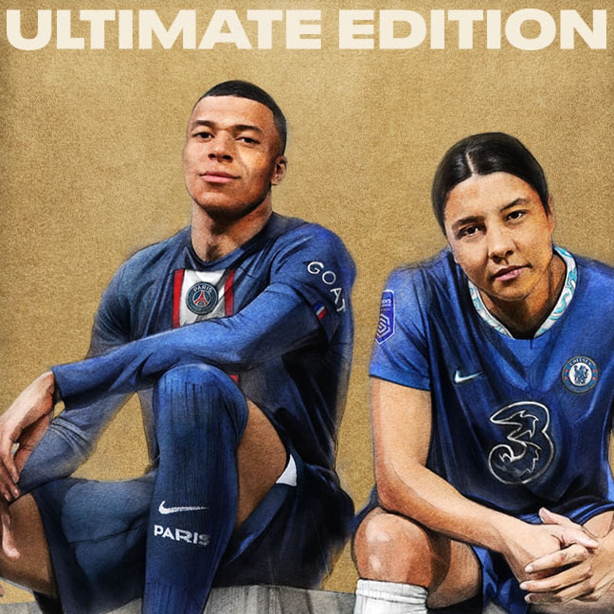 1200x1200 History Making Sam Kerr Joins Kylian Mbappé On Cover Of Fifa 23 Video Game, Phone