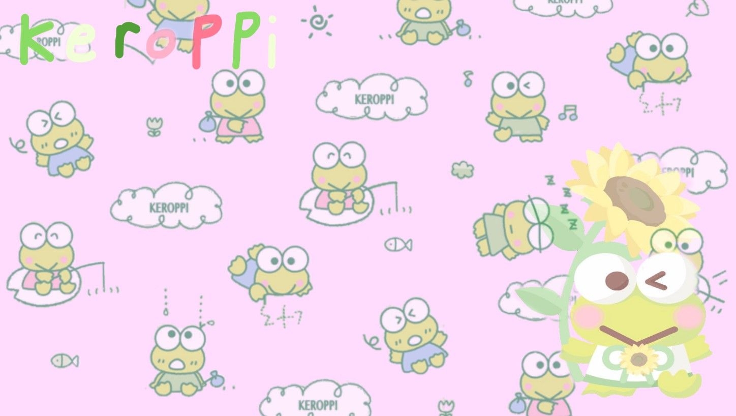 1450x820 keroppi ✧*。. Keroppi wallpaper, Sanrio wallpaper, Wallpaper pc, Desktop