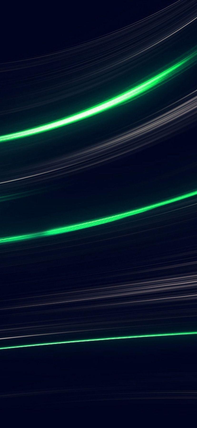 830x1800 iPhone Xr Wallpaper For Curve Abstract Line Dark Green, Phone