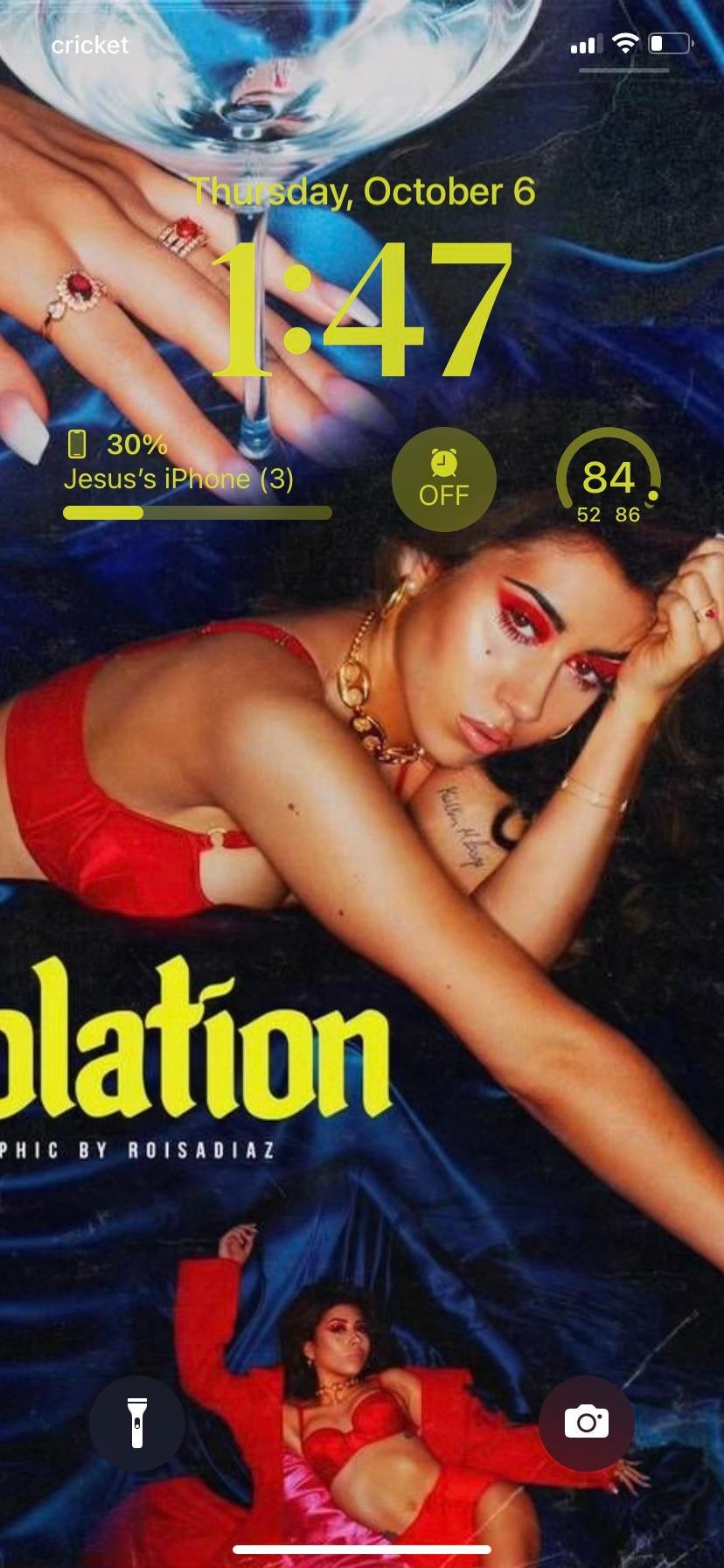 830x1800 My Kali Uchis Isolation themed wallpaper and Home Screen, Phone