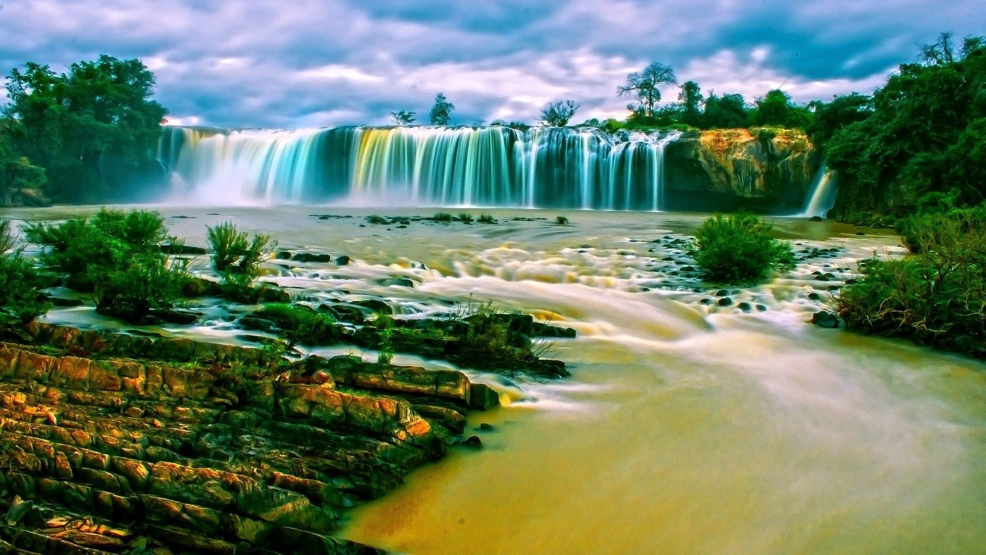 1920x1080 Water Waterfall Paradise Nature HD Wallpaper For Desktop, Desktop