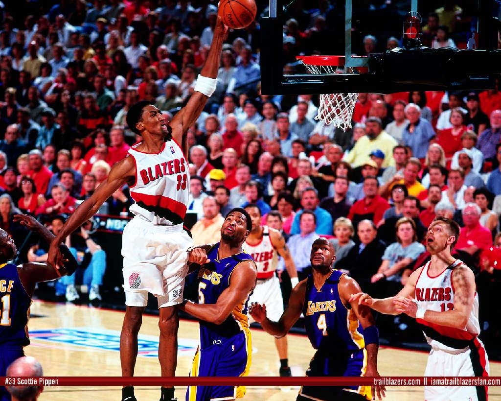 1030x820 Scottie Pippen dunks Trail Blazers Wallpaper, Desktop