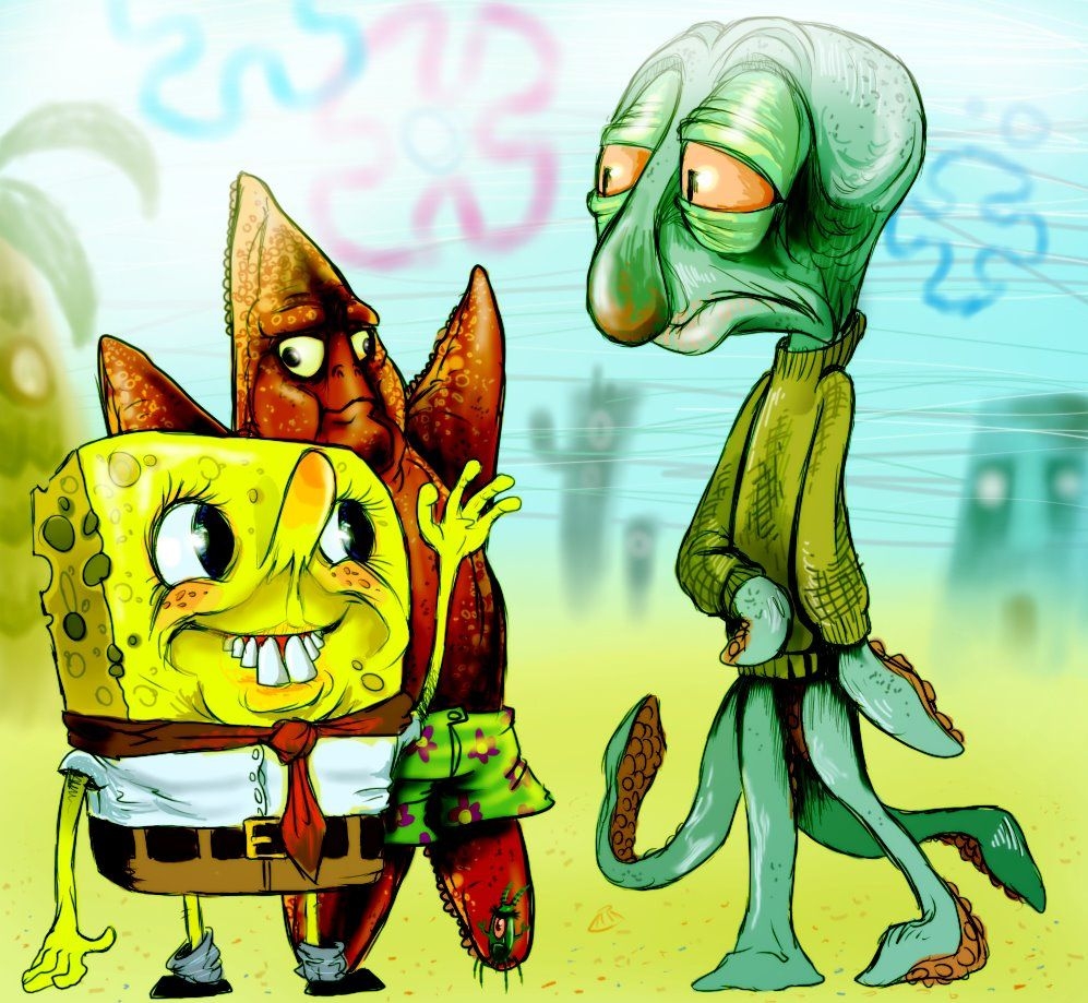 1000x920 Spongebob squarepants ugly creepy, Desktop