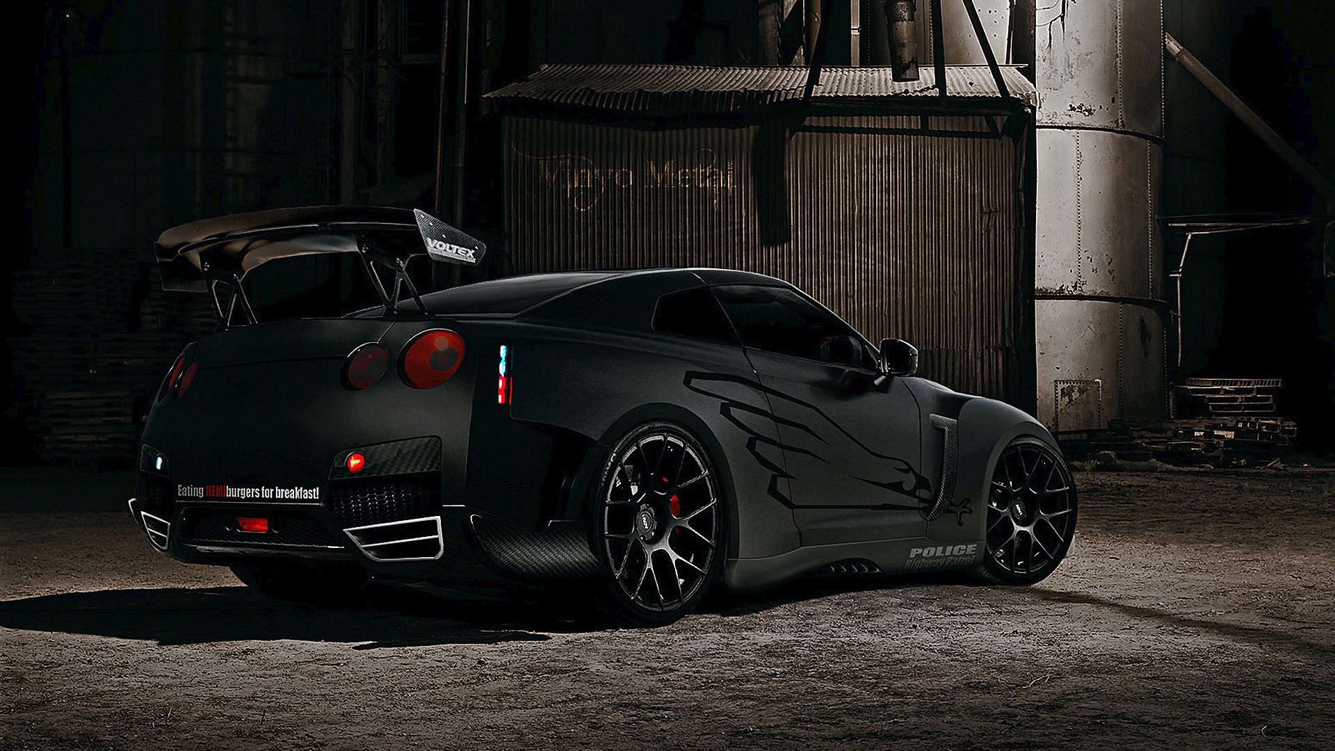 1920x1080  wallpaper, Gtr nissan, black, Desktop