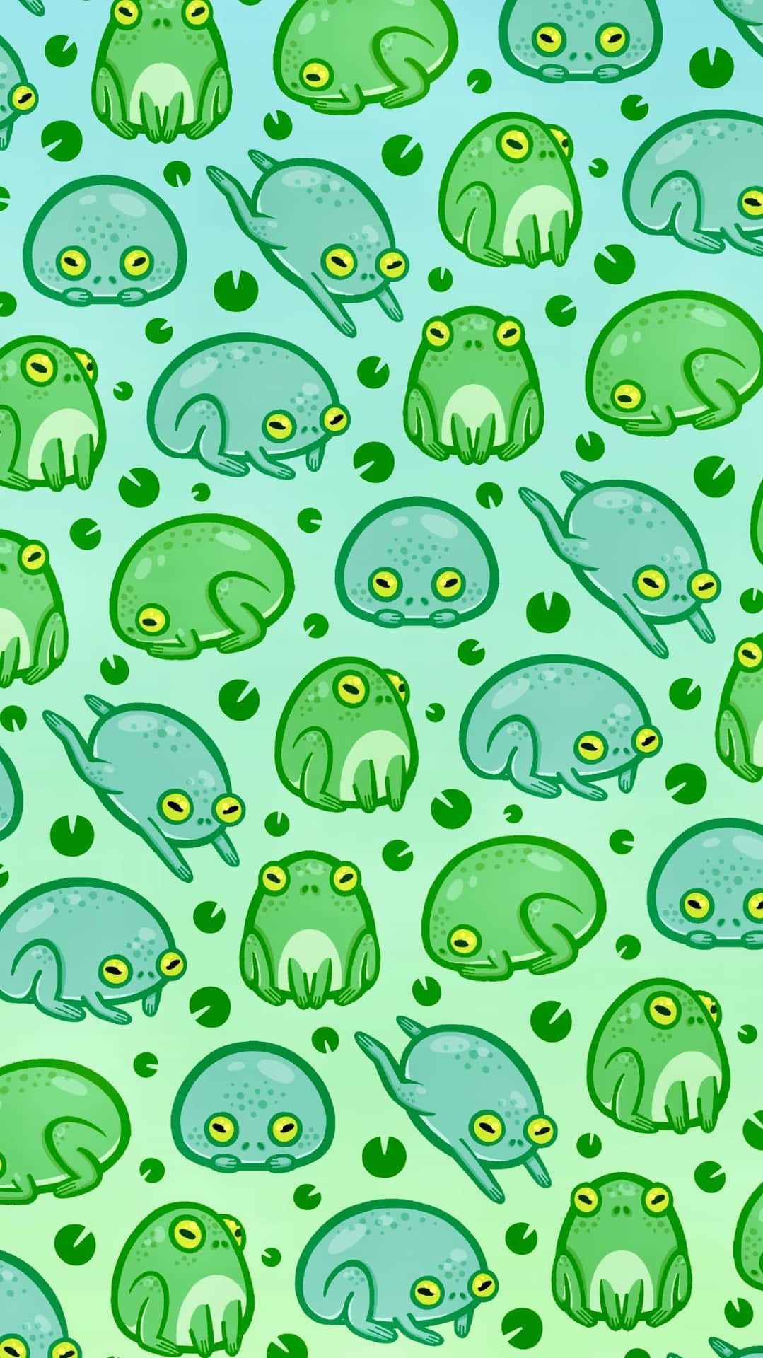 1080x1920 Download A Green Frog Pattern With Green Eyes, Phone