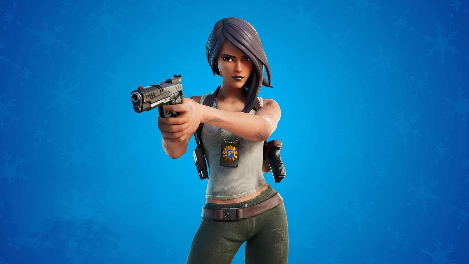 1920x1080 Desktop wallpaper fortnite, girl skin, 2020 game, HD image, picture, background, f35d6b, Desktop