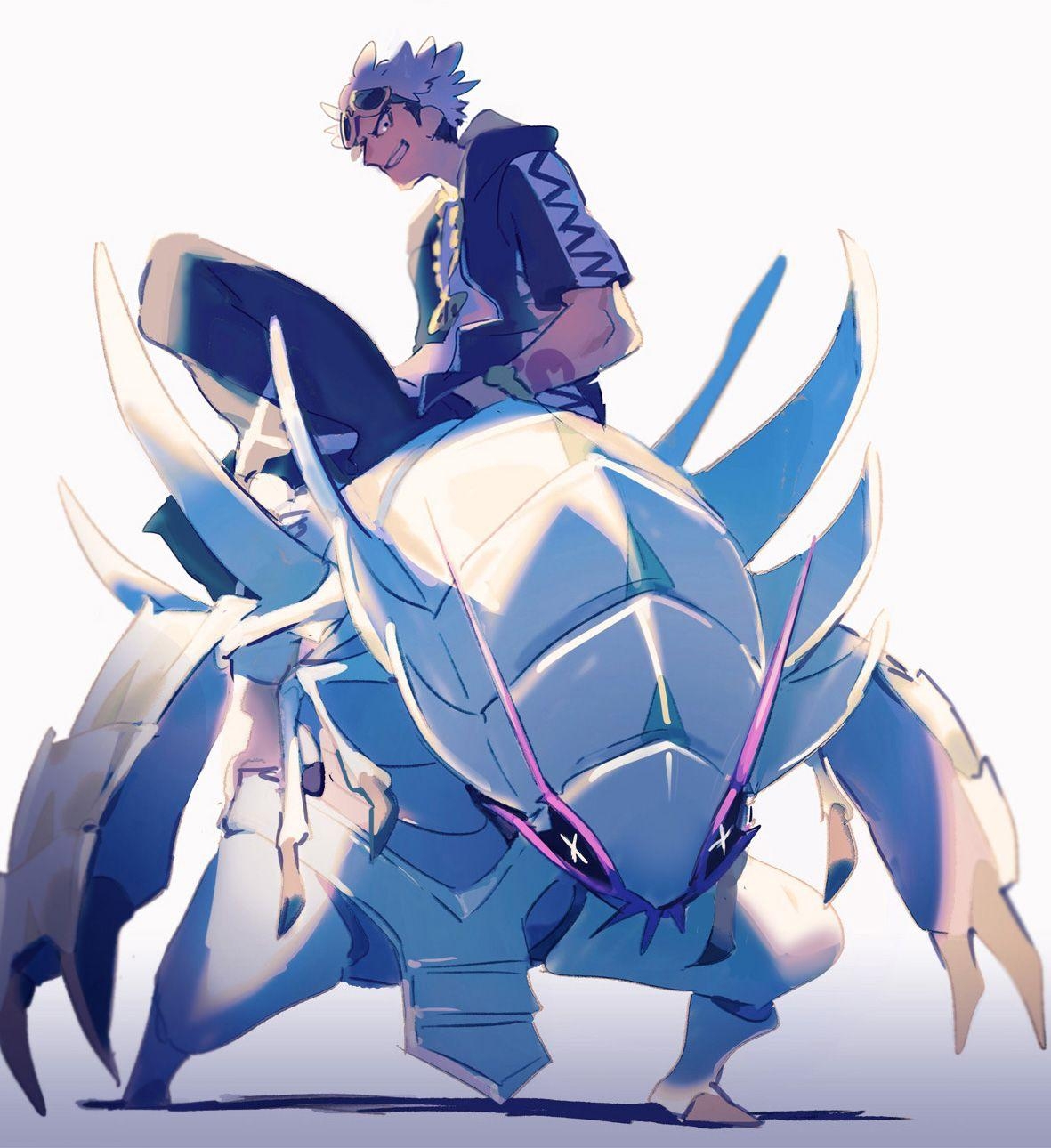 1190x1290 Guzma and Golisopod. Pokémon Sun and Moon, Phone