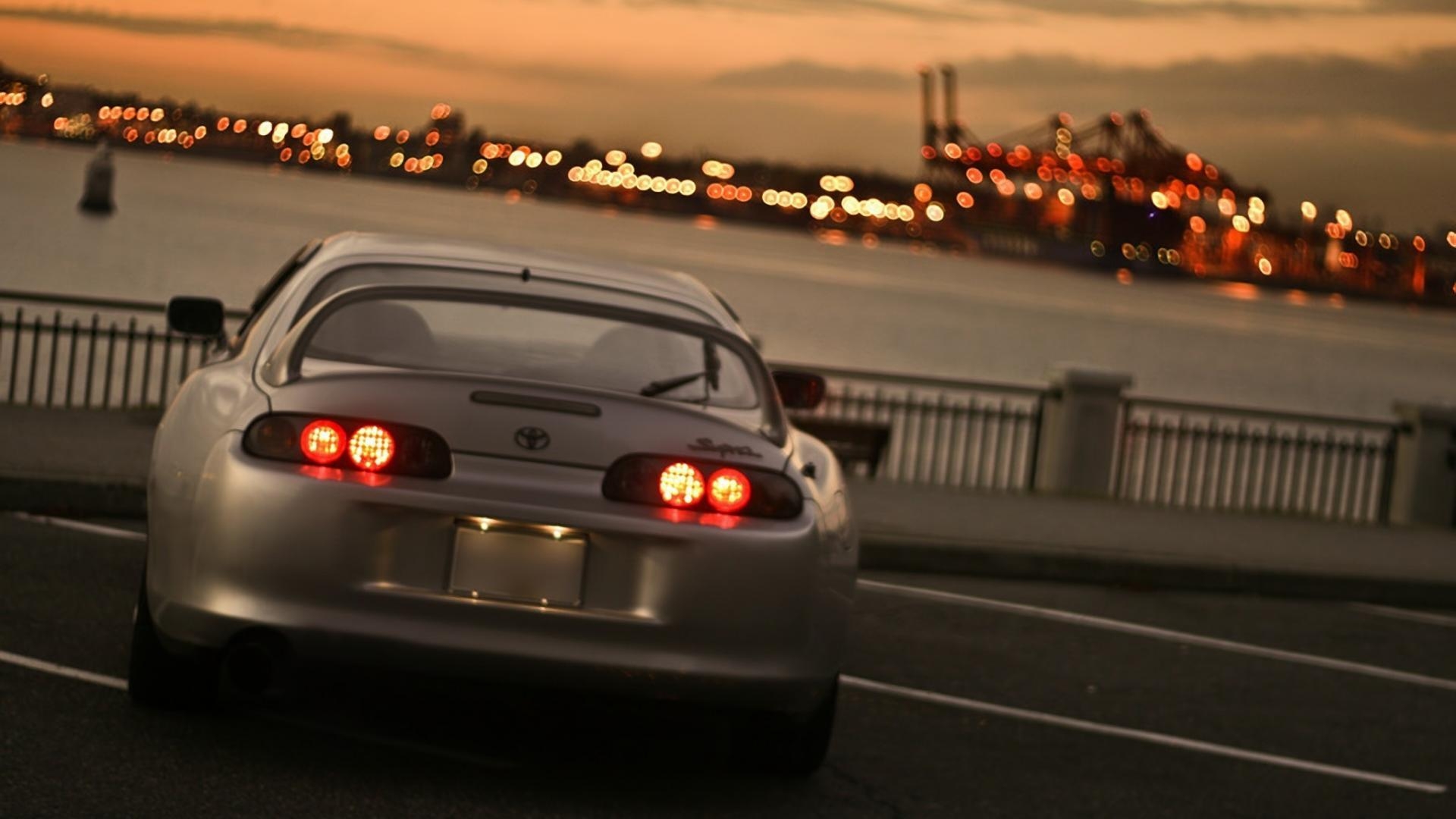 1920x1080 Japan tokyo cityscapes city lights toyota supra mkiv Wallpaper, Desktop