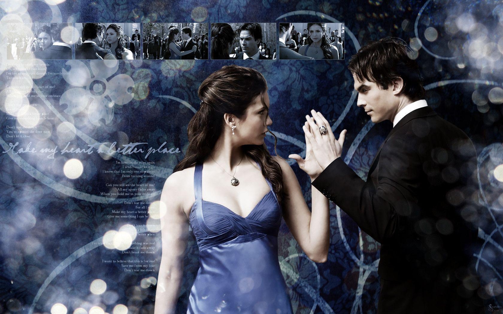 1680x1050 New Vampire Diaries Wallpaper: Damon or Stefan?, Desktop