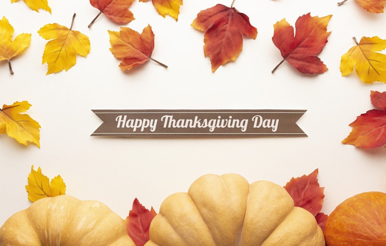 1340x850 Thanksgiving Leaves Wallpaper, Desktop